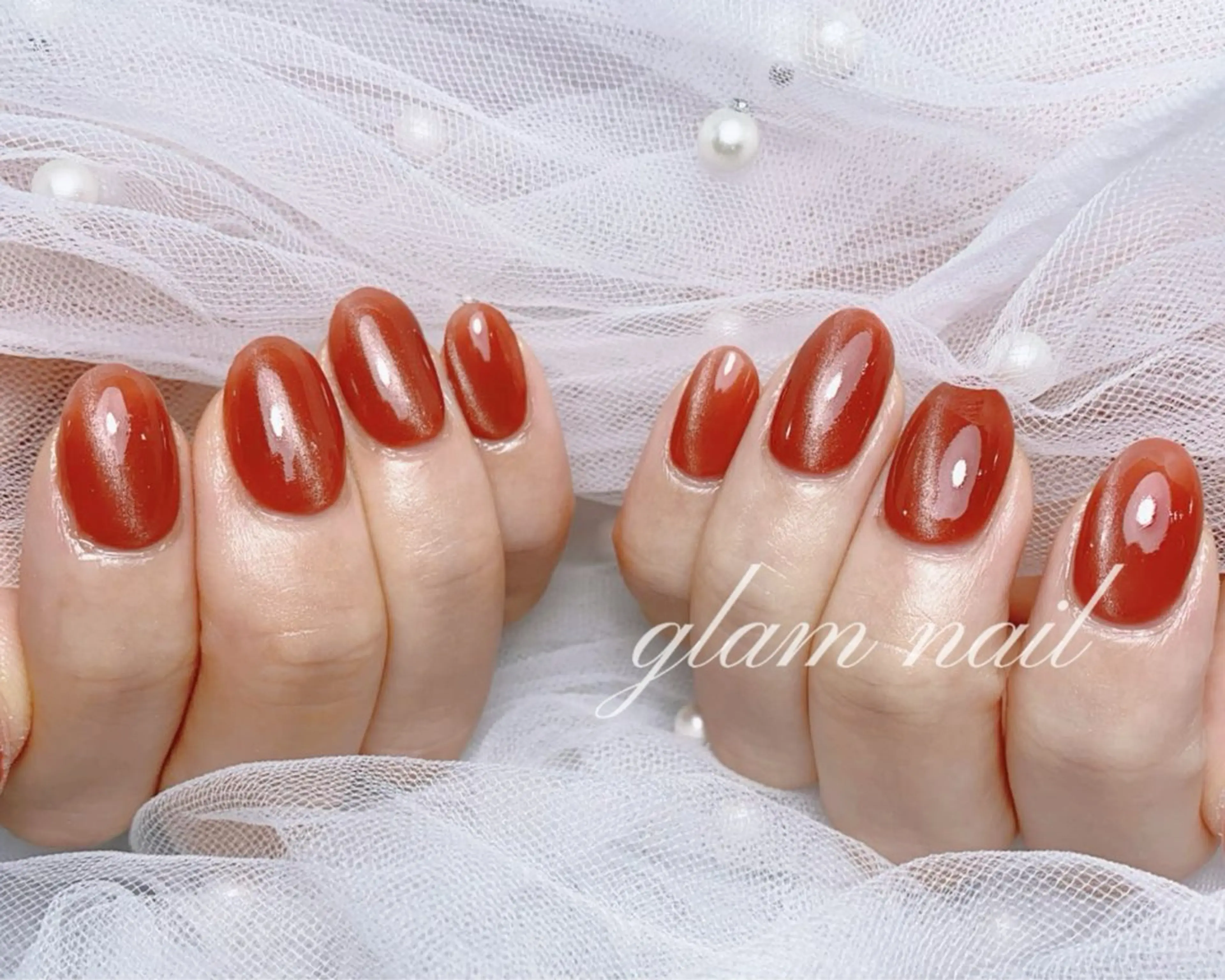 ネイル エツメ💅 長さだし🎀デザインのネイルデザイン