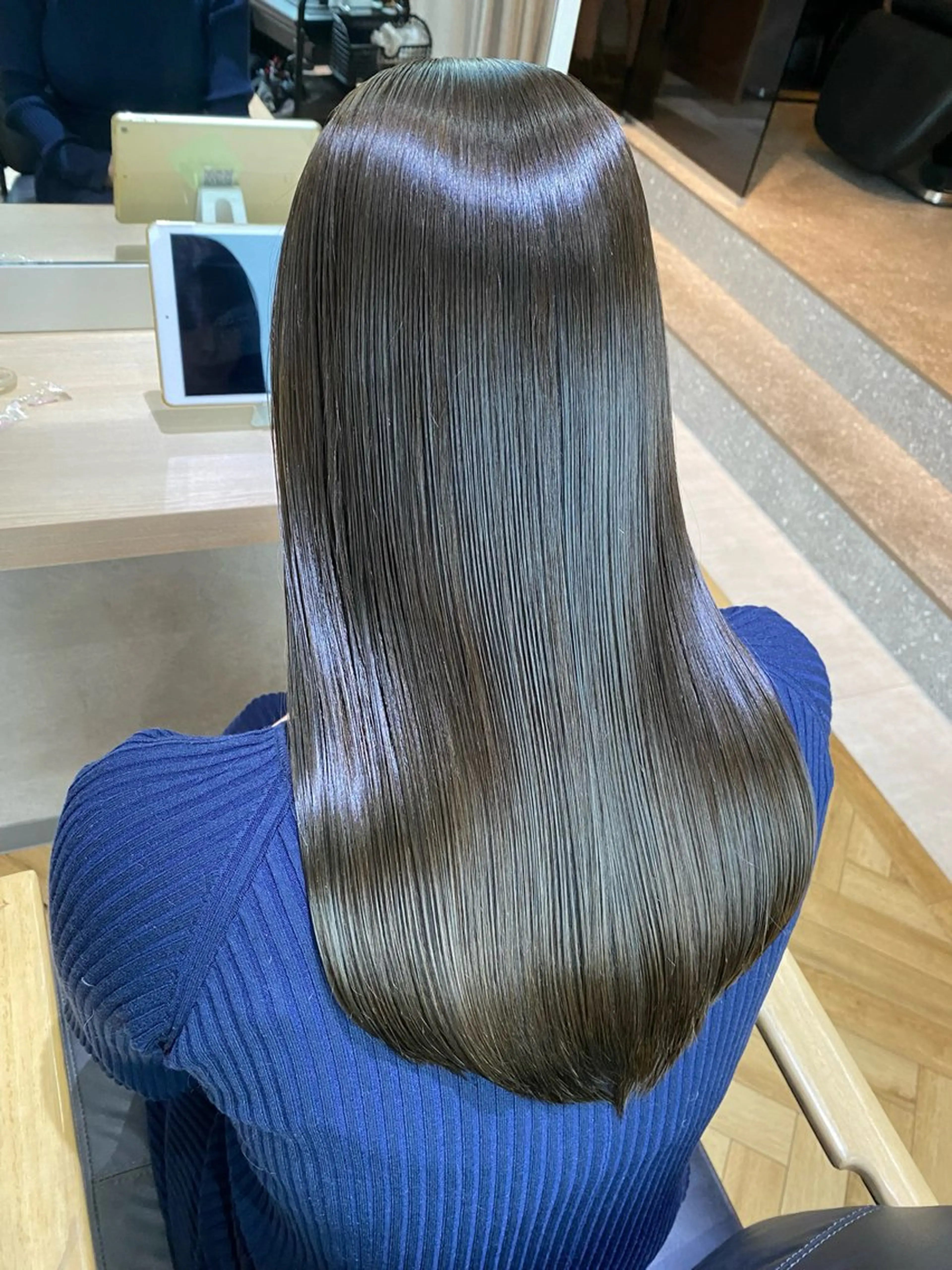 ミディアム カット ヘアカラー トリートメント 中村一樹/髪質改善/ 艶髪/艶カラー/美髪のヘアスタイル