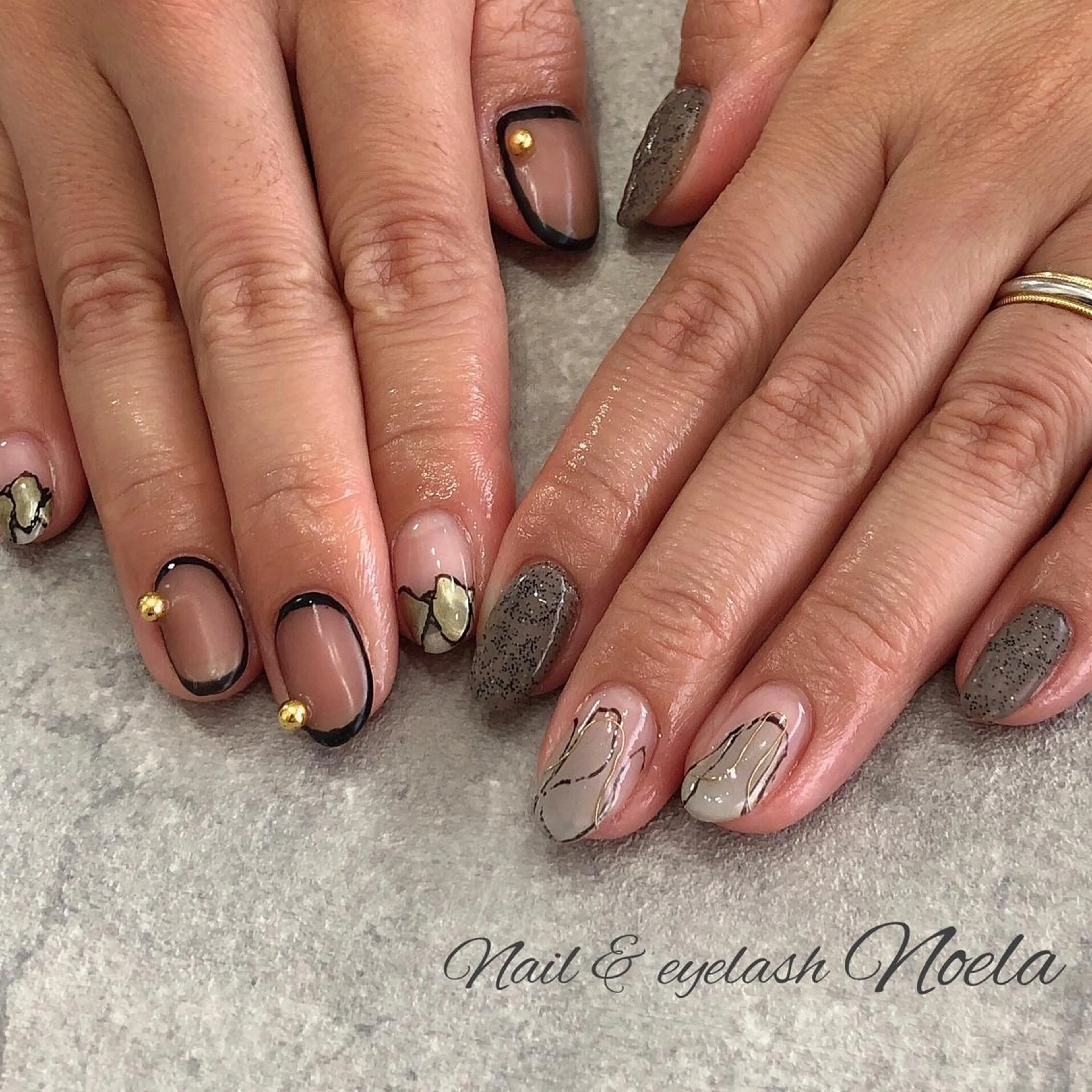 ネイル アートネイル マットネイル ニュアンスネイル Noela所属・Noela ノエラのマツエク・マツパデザイン