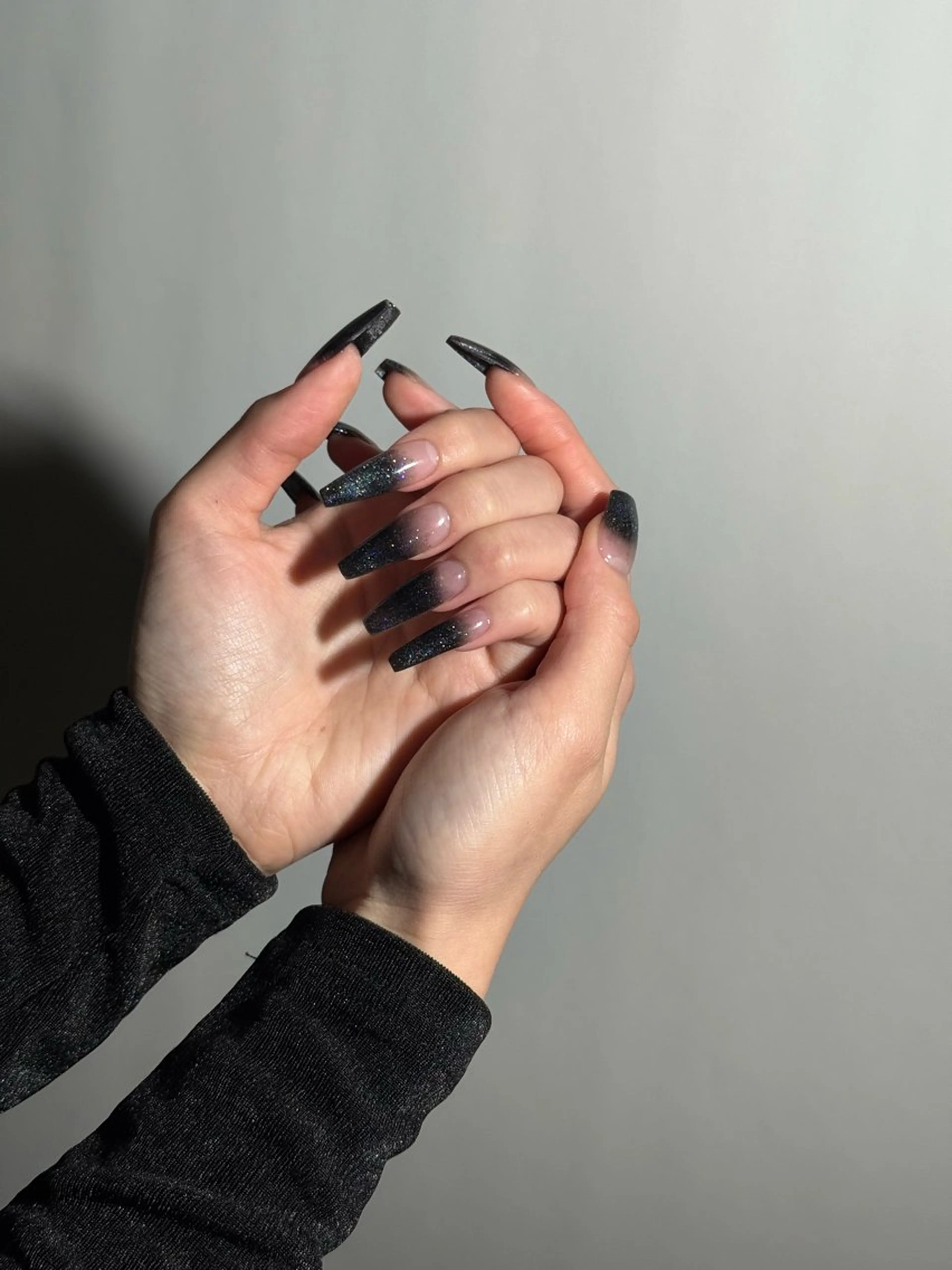 ネイル グラデーション ラメ(グリッター) ラメグラデーション スカルプネイル ハンドネイル ORGAN makiのネイルデザイン