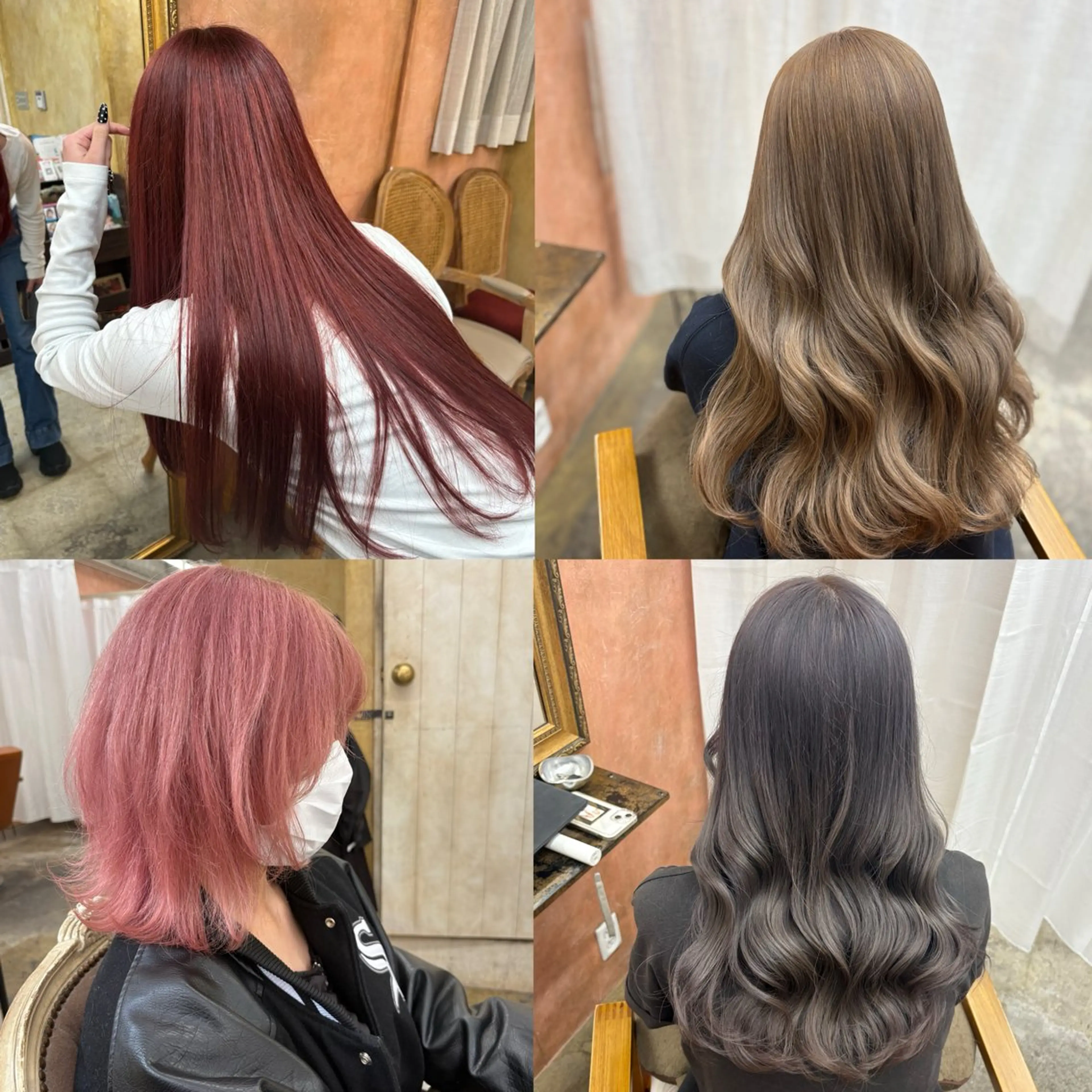 ロング カラー ヘアカラー トリートメント Retsu /UniQのヘアスタイル