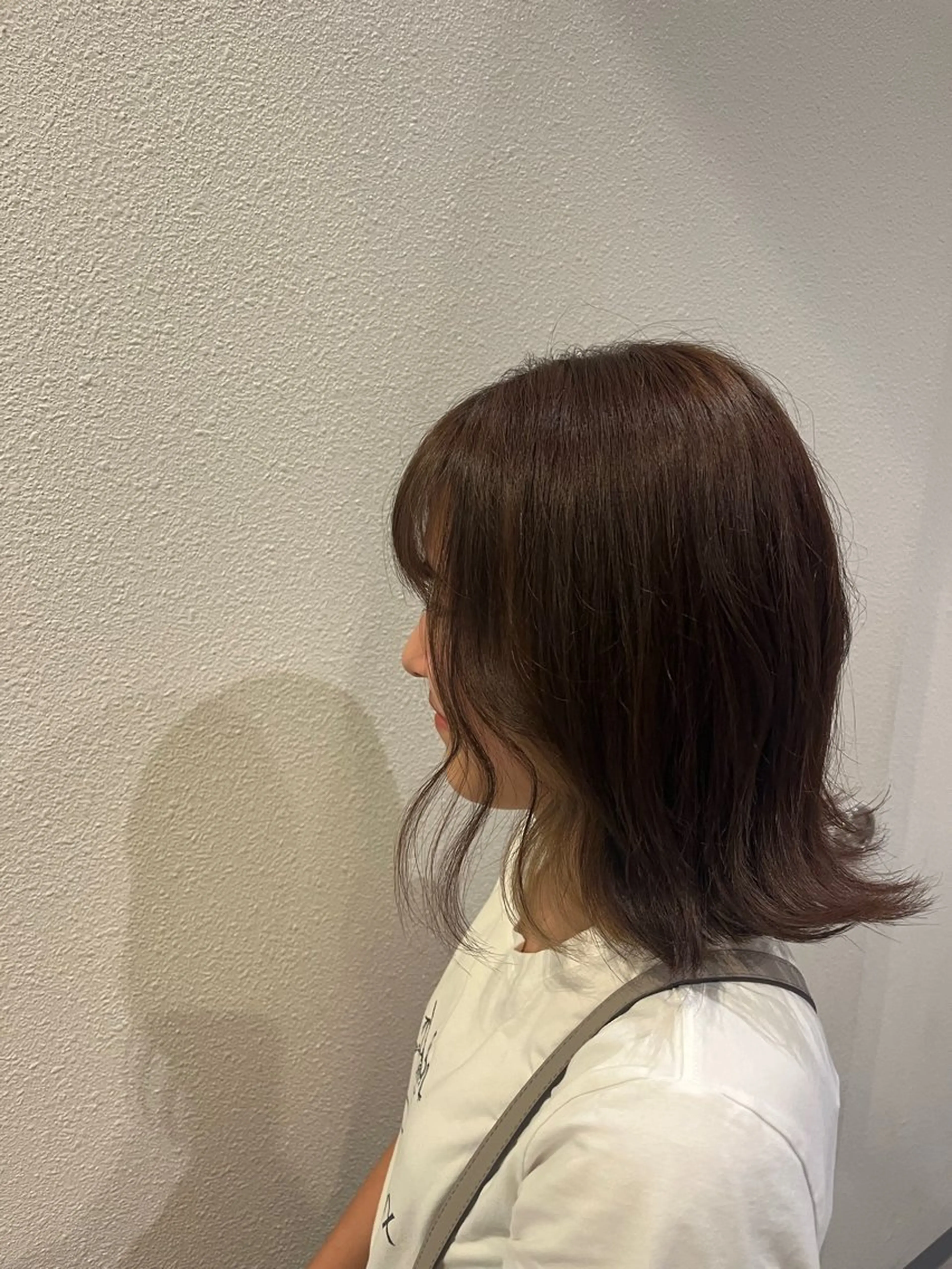 ミディアム カラー 透明感カラー/ くびれヘア/ユウユのヘアスタイル