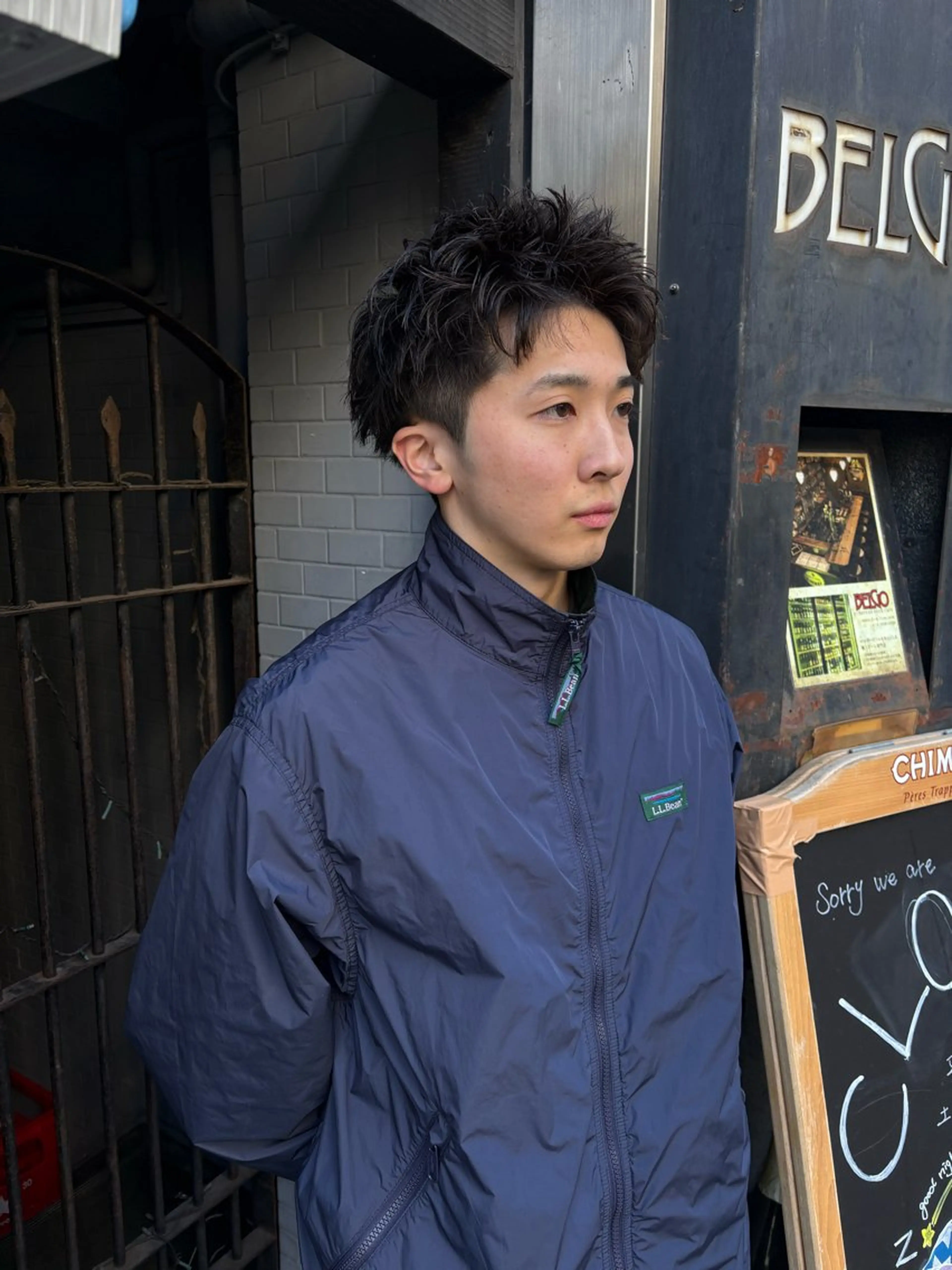 ショート メンズ メンズブリーチ フェザーパーマ メンズハイライト メンズインナーカラー メンズパーマ カット charme所属・💈メンズカット ✂︎伊藤大輝💈のヘアスタイル