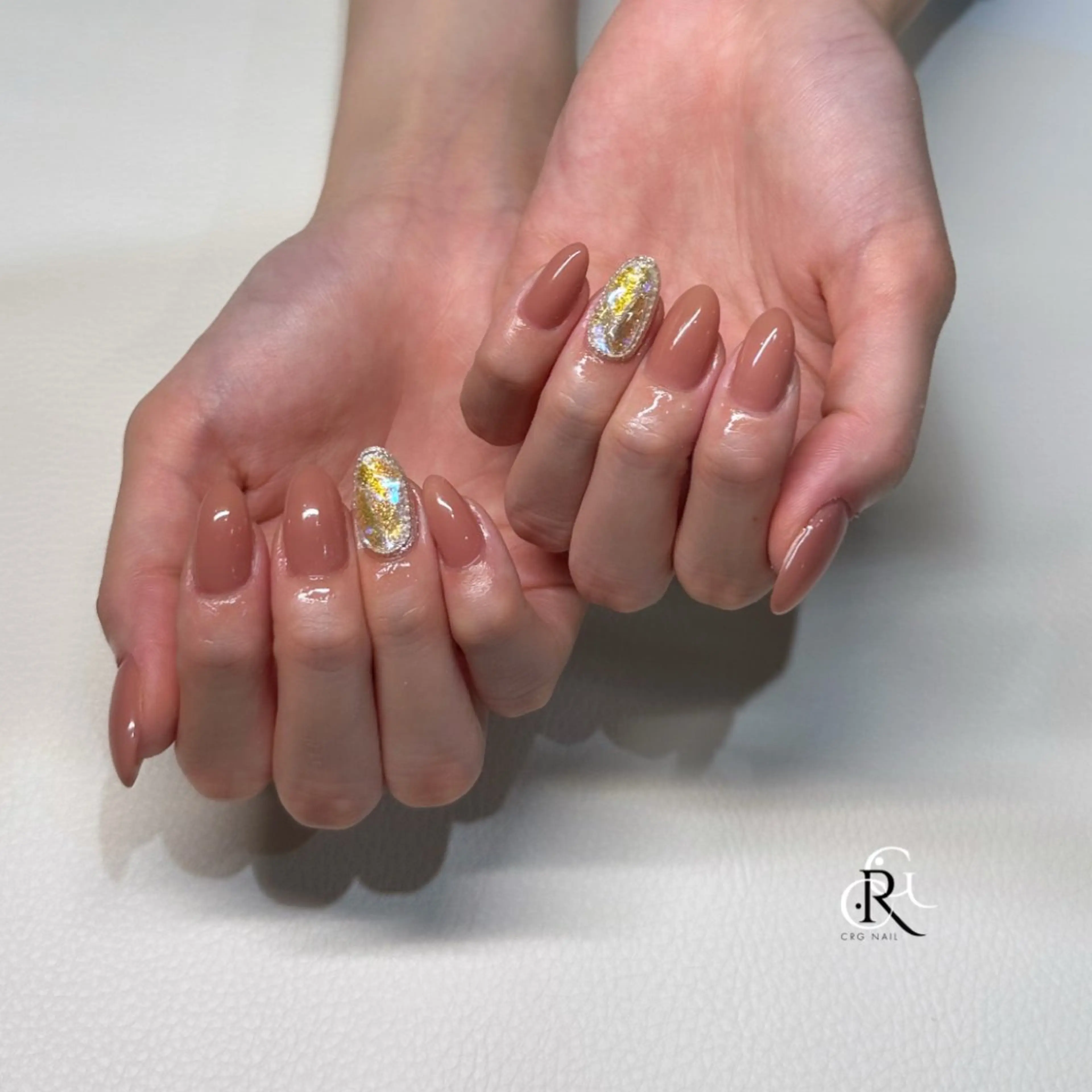 ネイル ストーンネイル フットネイル 美フォルム✨ CRG　RURIのネイルデザイン