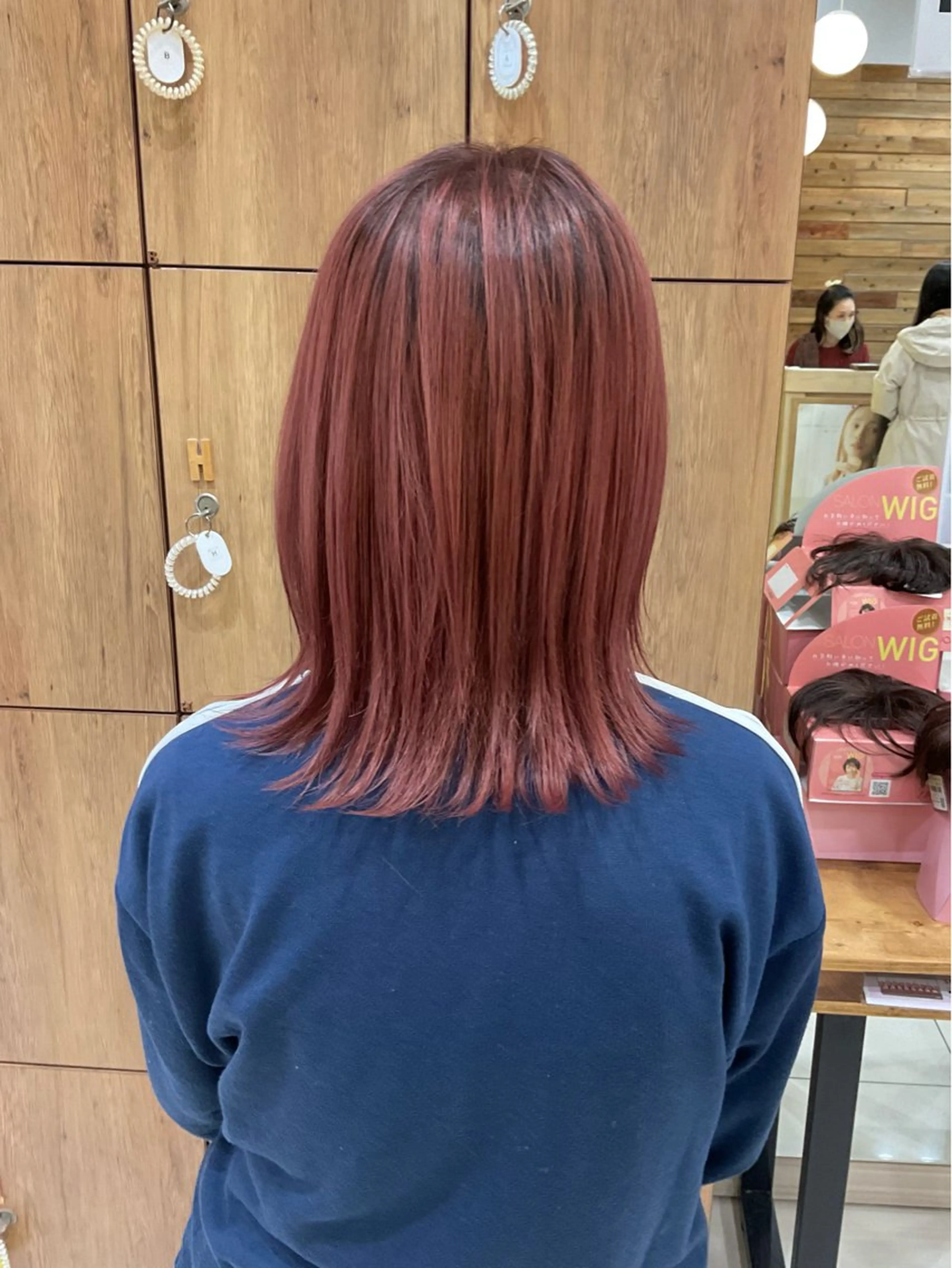 ミディアム ヘアカラー ちぐさ/暖色/ ワンカラー🤍のヘアスタイル