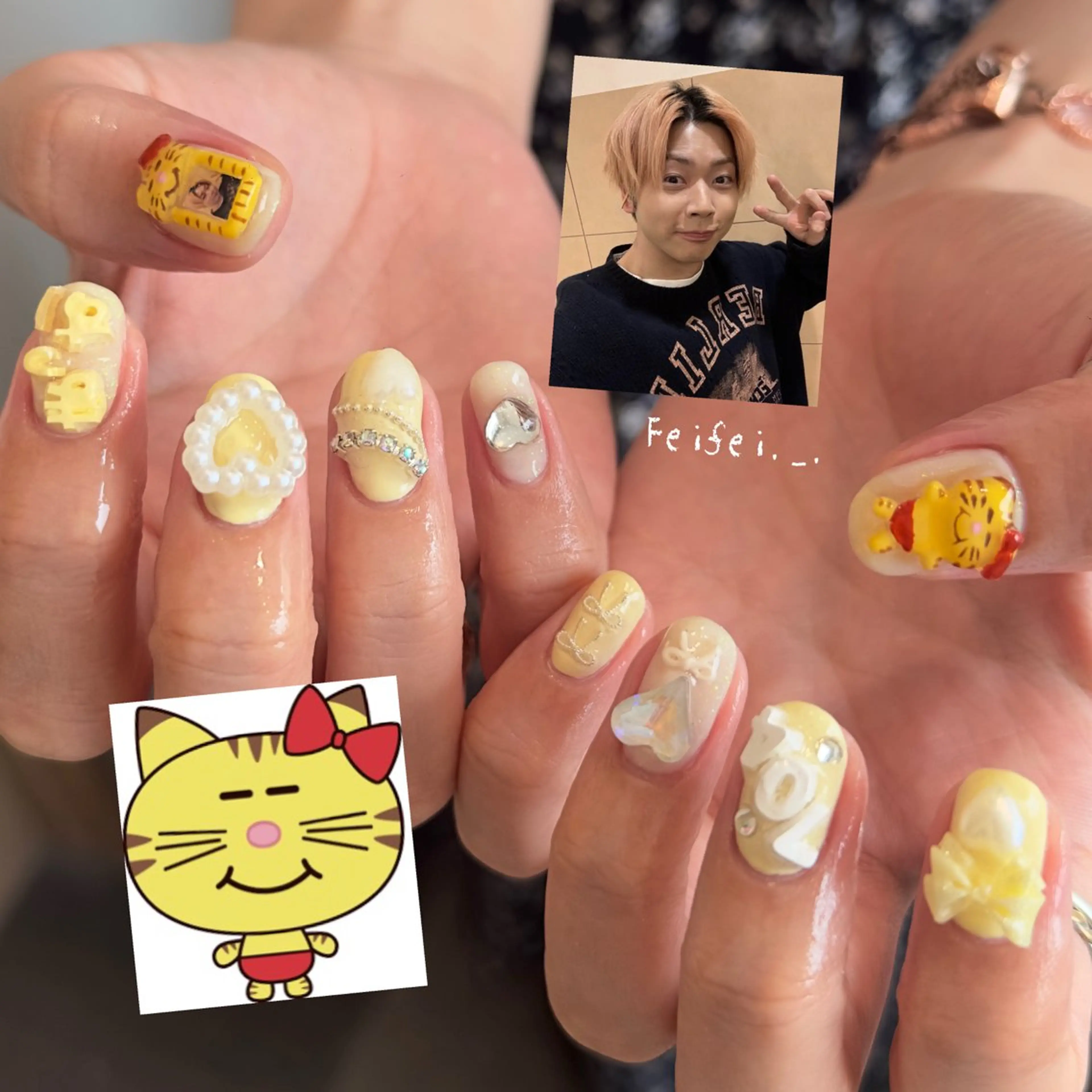 ネイル ハンドネイル 🎀 Hiyubi._.nail 🫧所属・🎀フェイ フェイ🫧💗のネイルデザイン