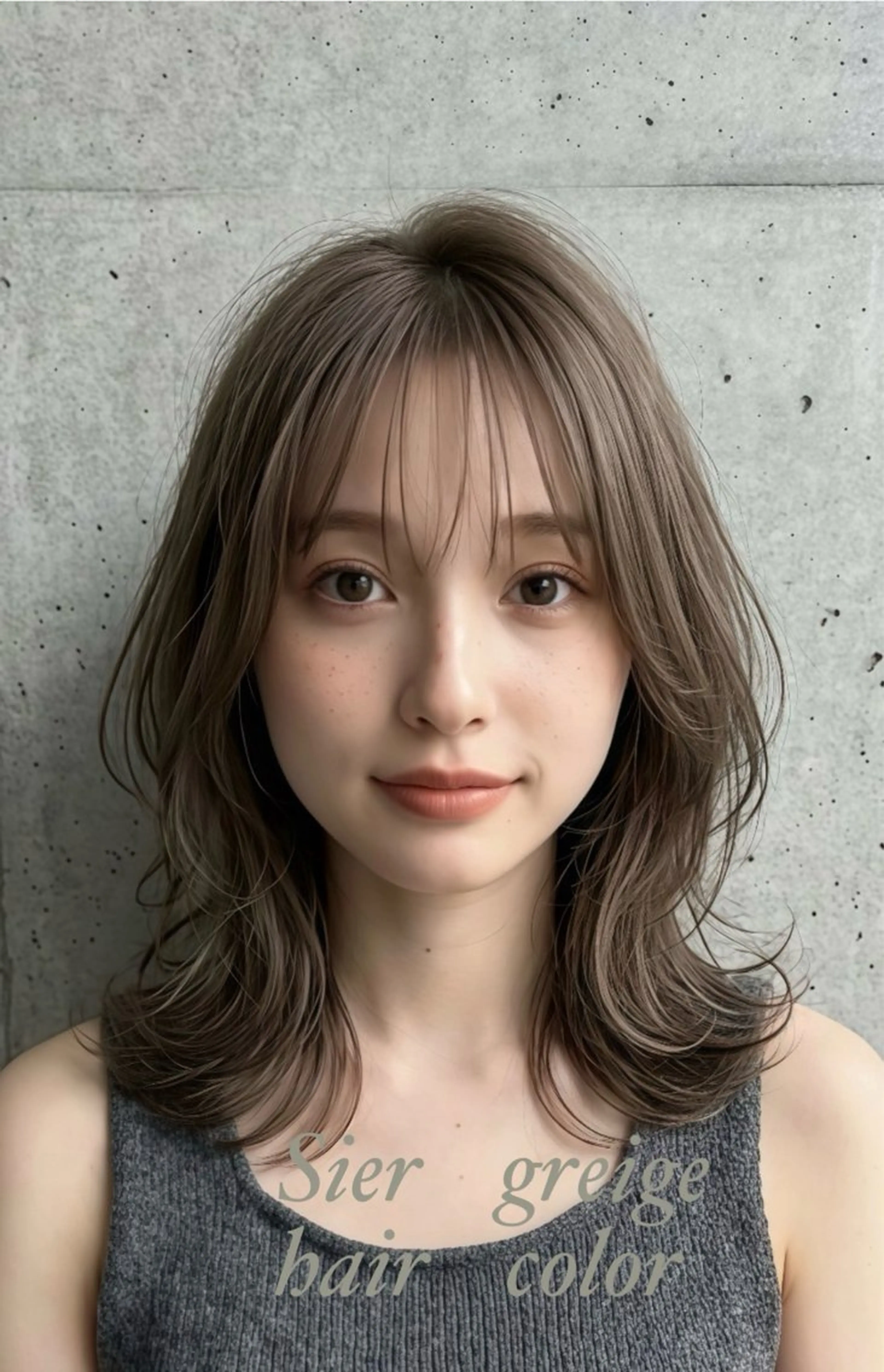 ミディアム カラー カット ヘアカラー トリートメント M.SLASH 辻 孝志のヘアスタイル