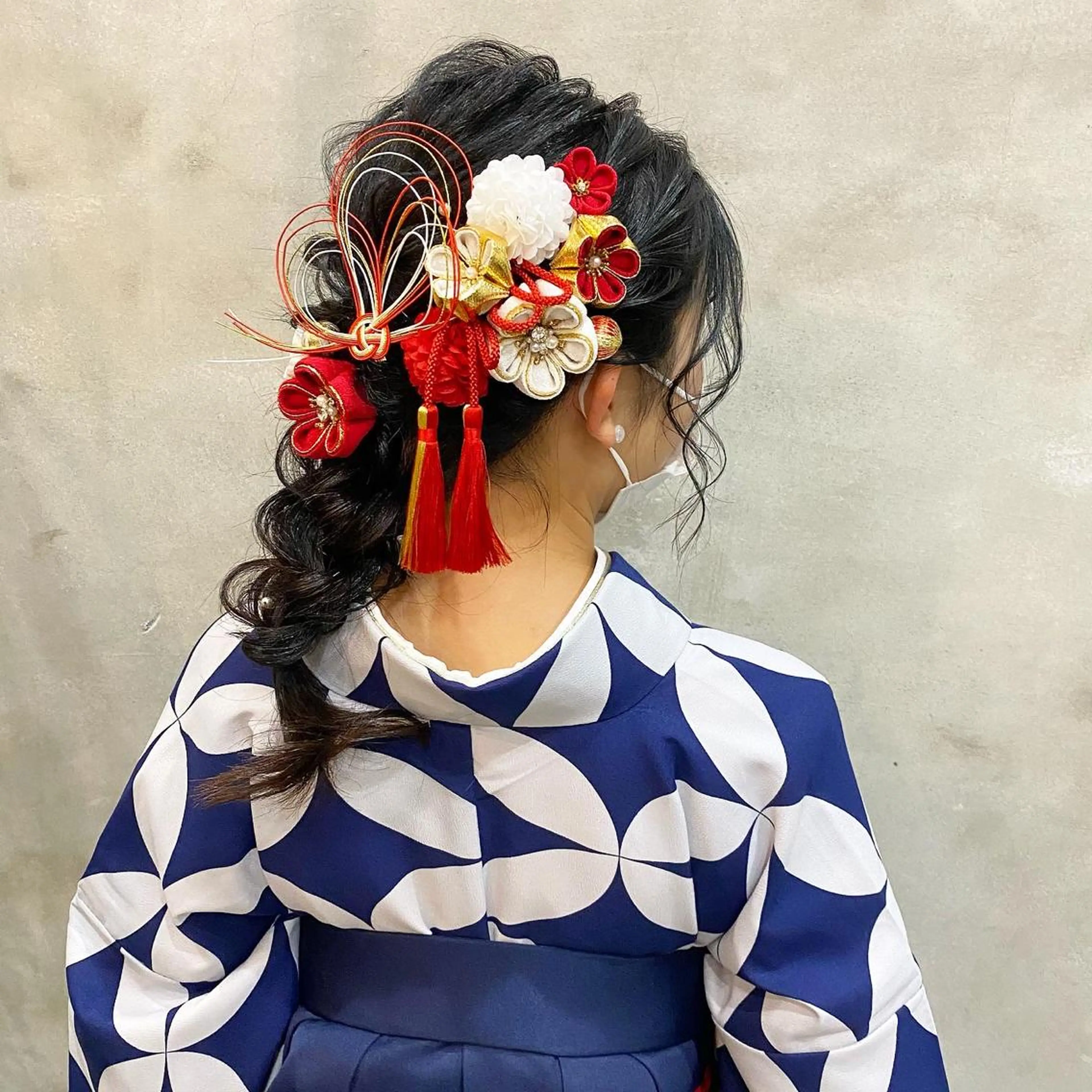 セミロング 着付け まつパ・ヘアセット ♡Chinami♡のマツエク・マツパデザイン