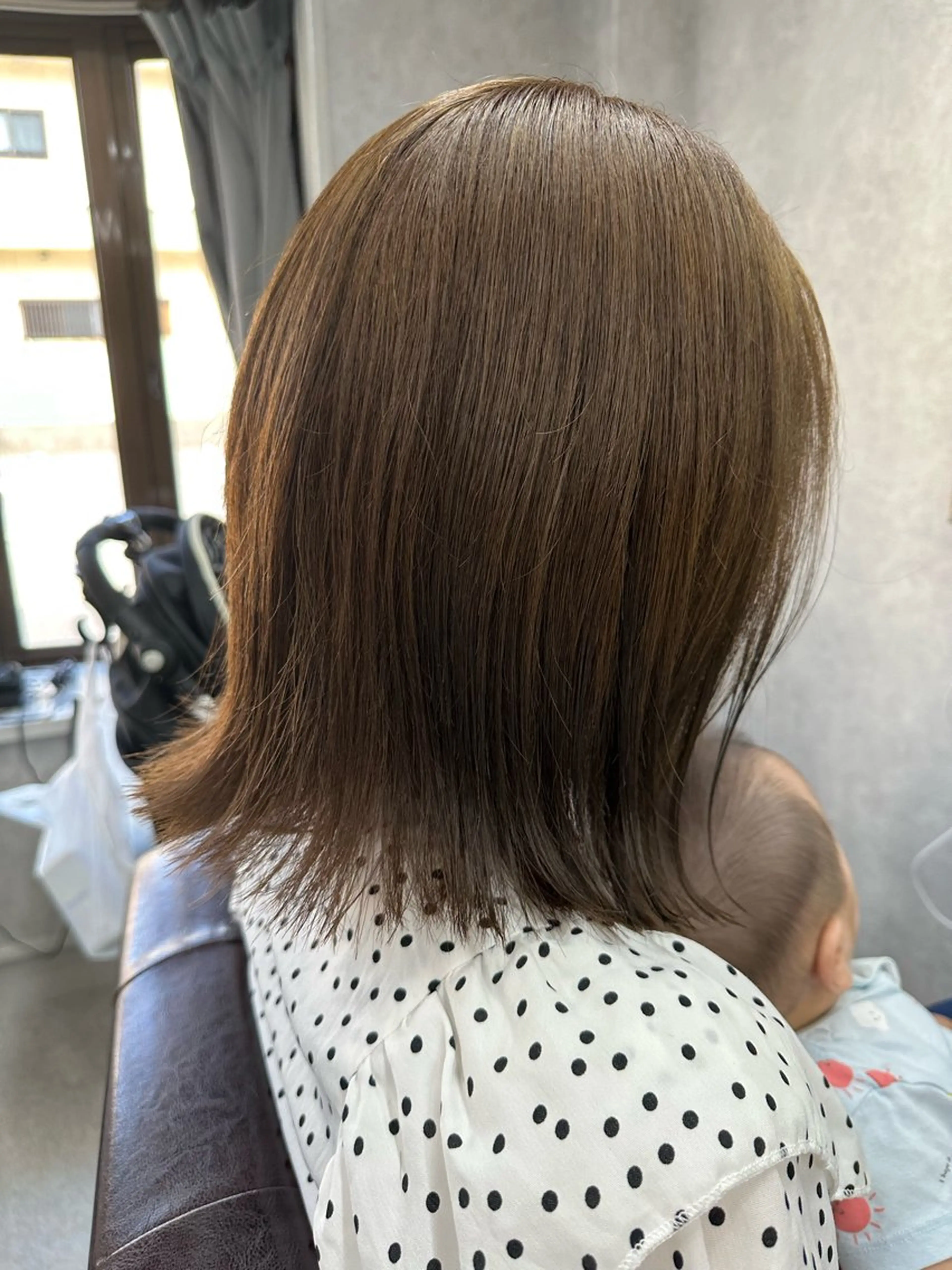 ミディアム カラー カット ヘアカラー トリートメント Lien 深井店のヘアスタイル