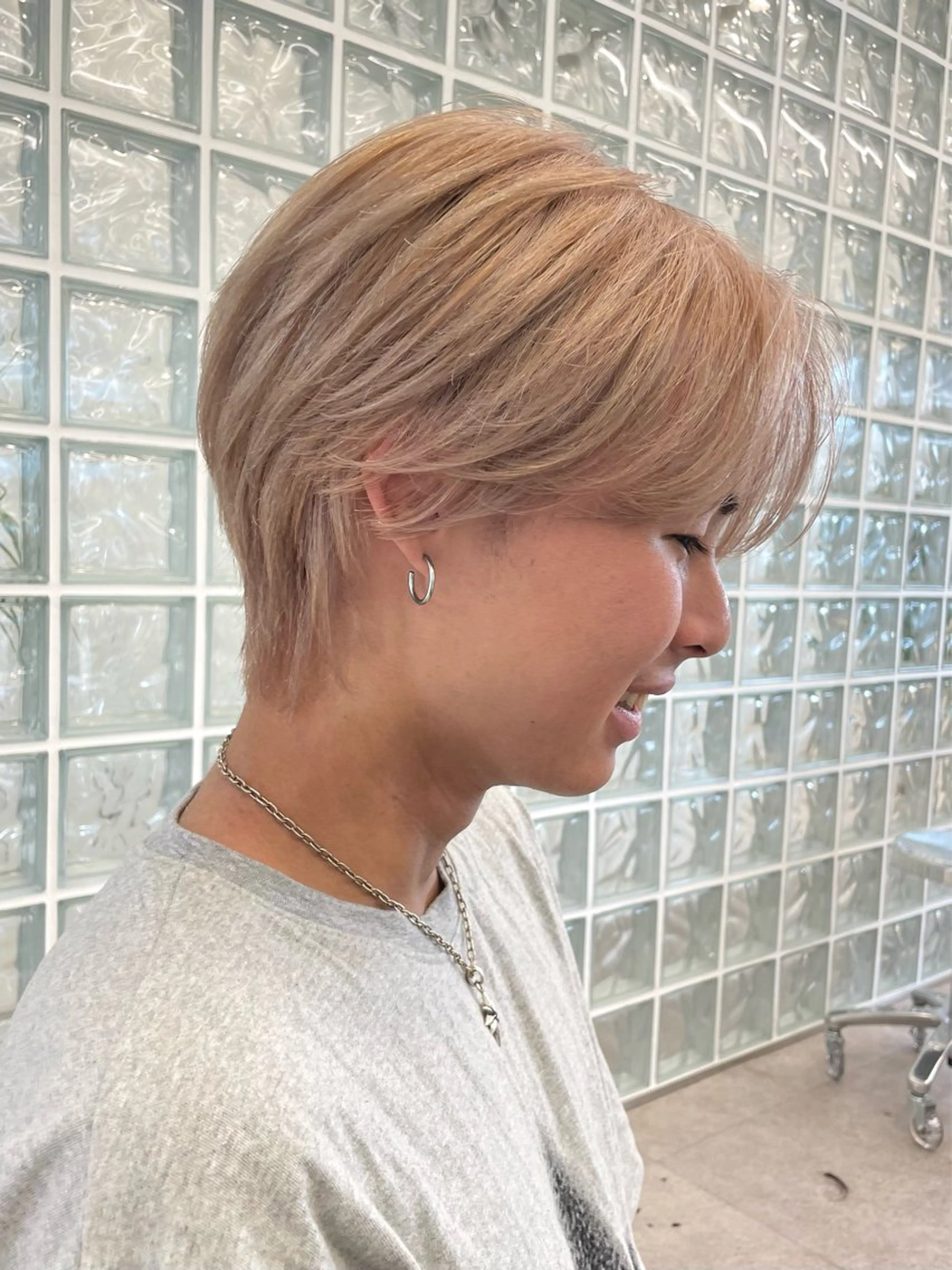 ショート カラー メンズ cinq所属・ハイライトカラー ❤︎hirokoのヘアスタイル