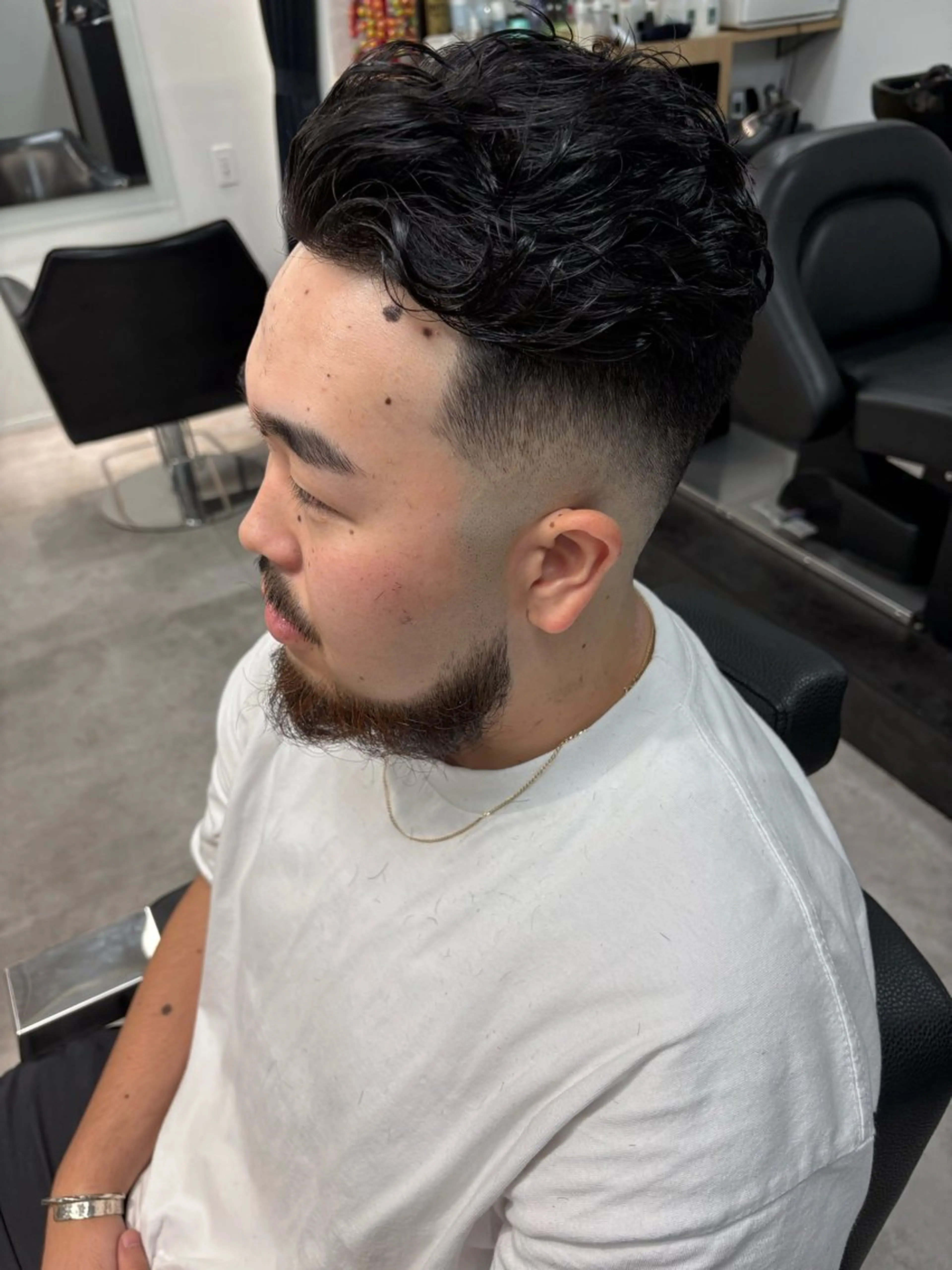 ショート パーマ メンズ カット パーマ INTRO SHIBUYA by Fi-Ne所属・💈メンズフェード 特化DAIYA💈のヘアスタイル