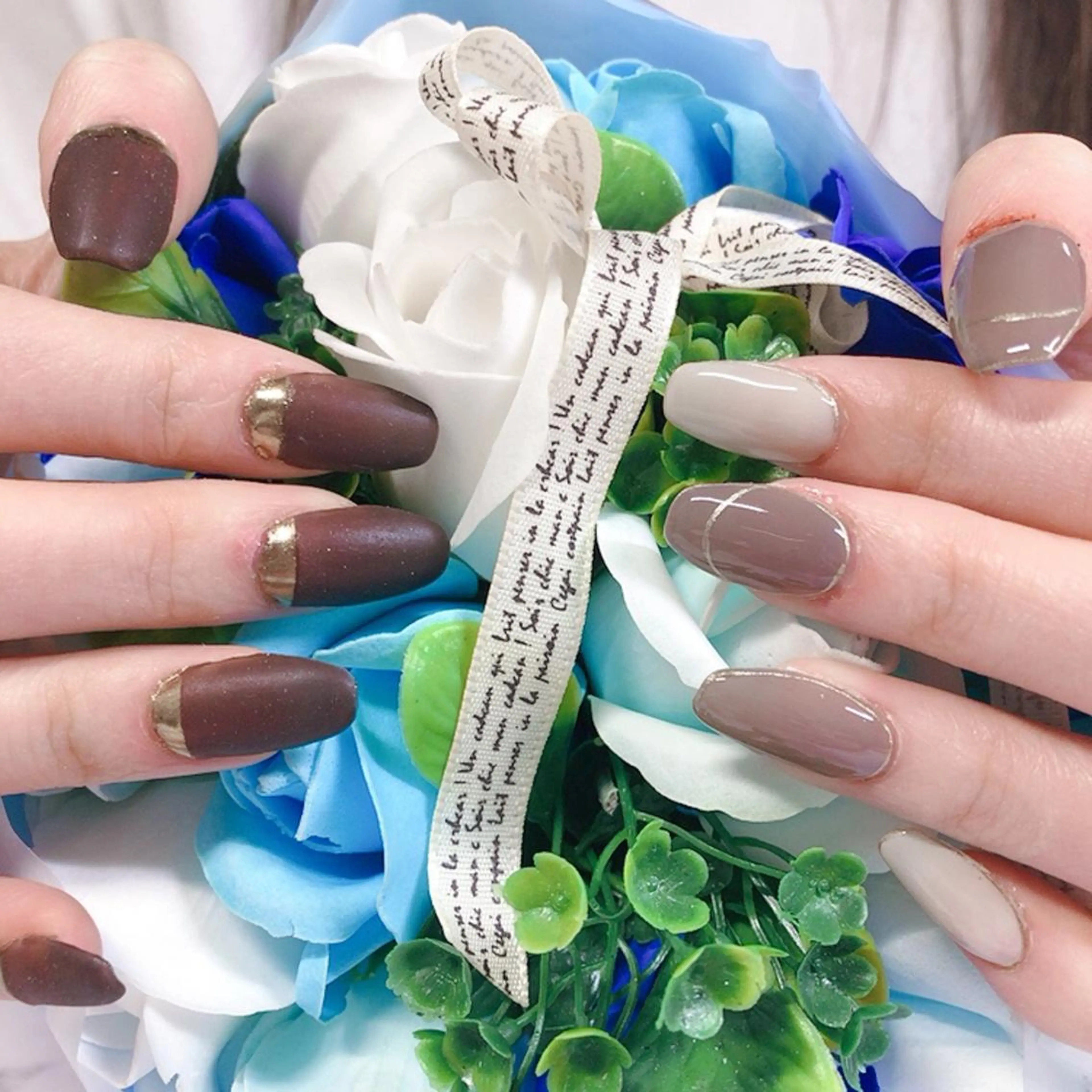 ネイル スカルプネイル 奥園 良恵のネイルデザイン