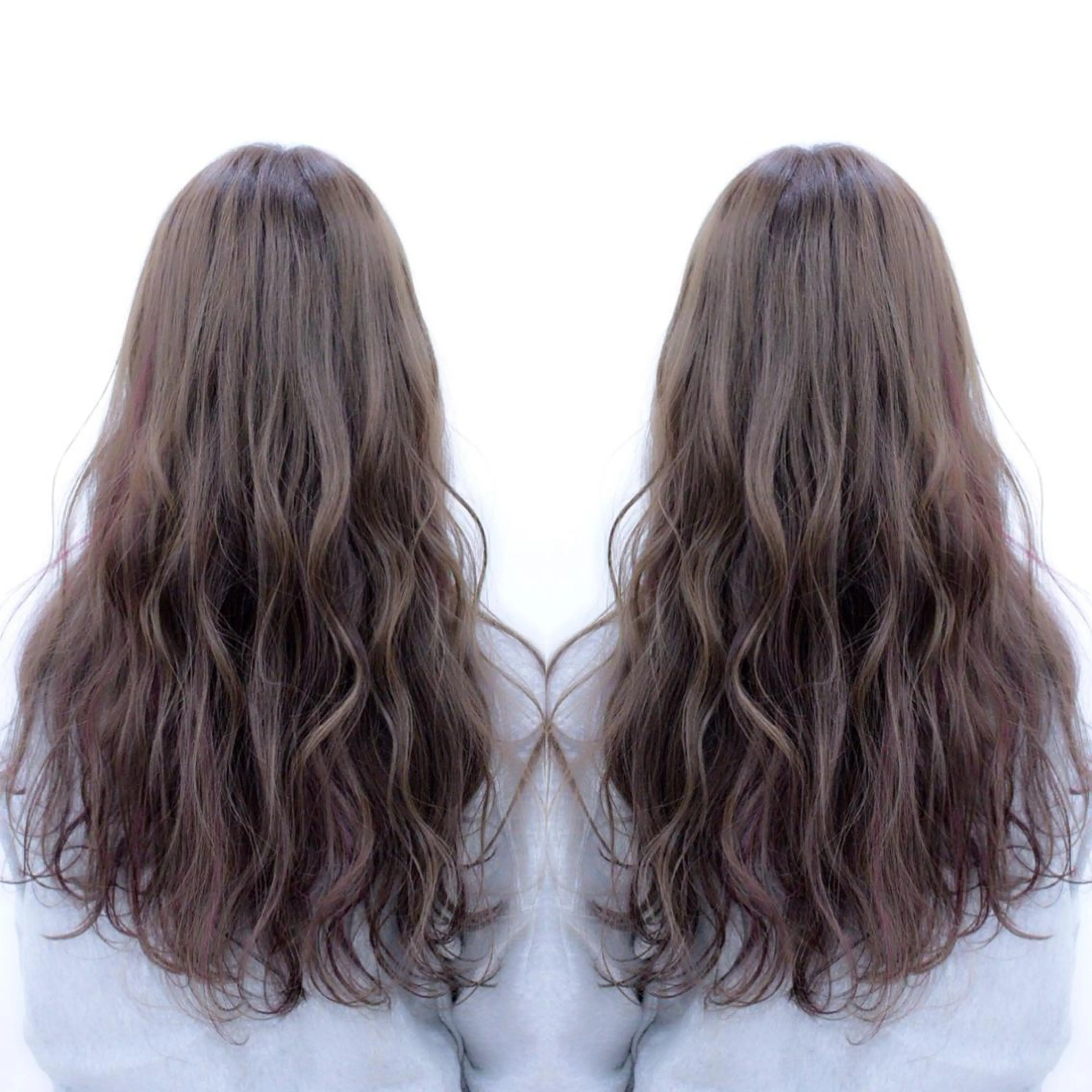 ロング カラー れん/ハイトーン /エクステ/韓国風のヘアスタイル