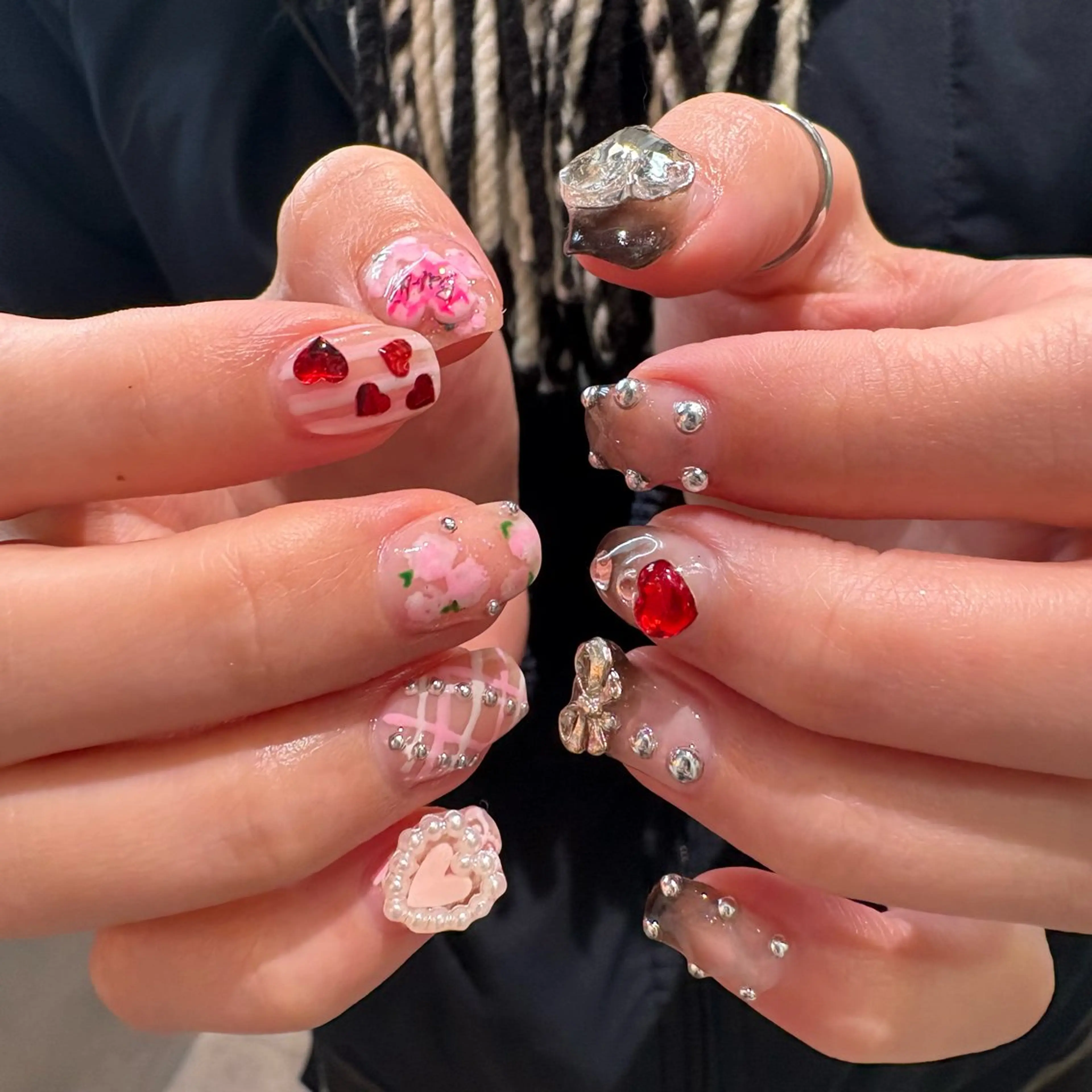 ネイル バレンタイン 透明感モテスタイル 💞SHIORI💞のヘアスタイル