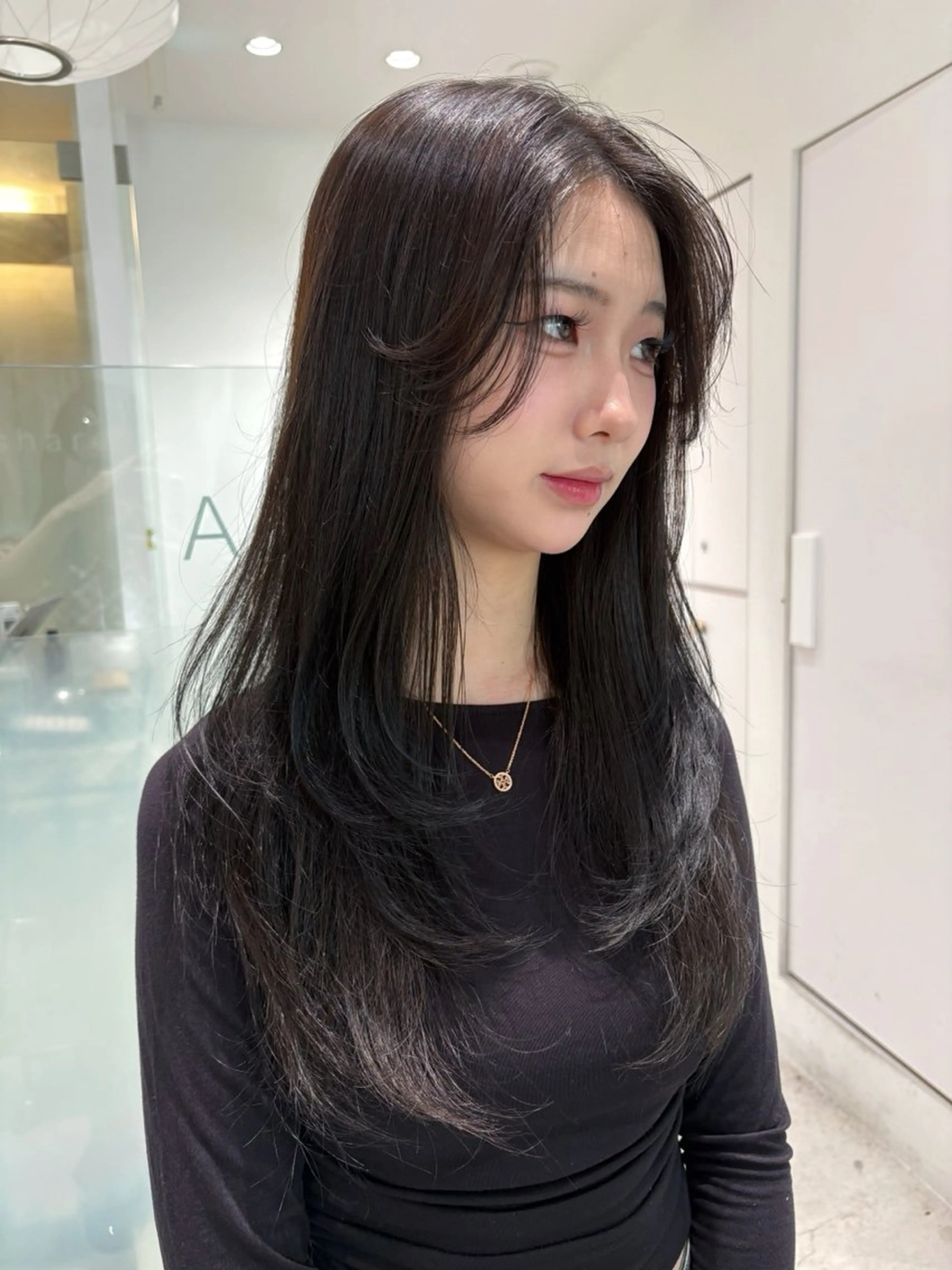 ロング カット トリートメント 🎀優姫 🎀  韓国レイヤーのヘアスタイル