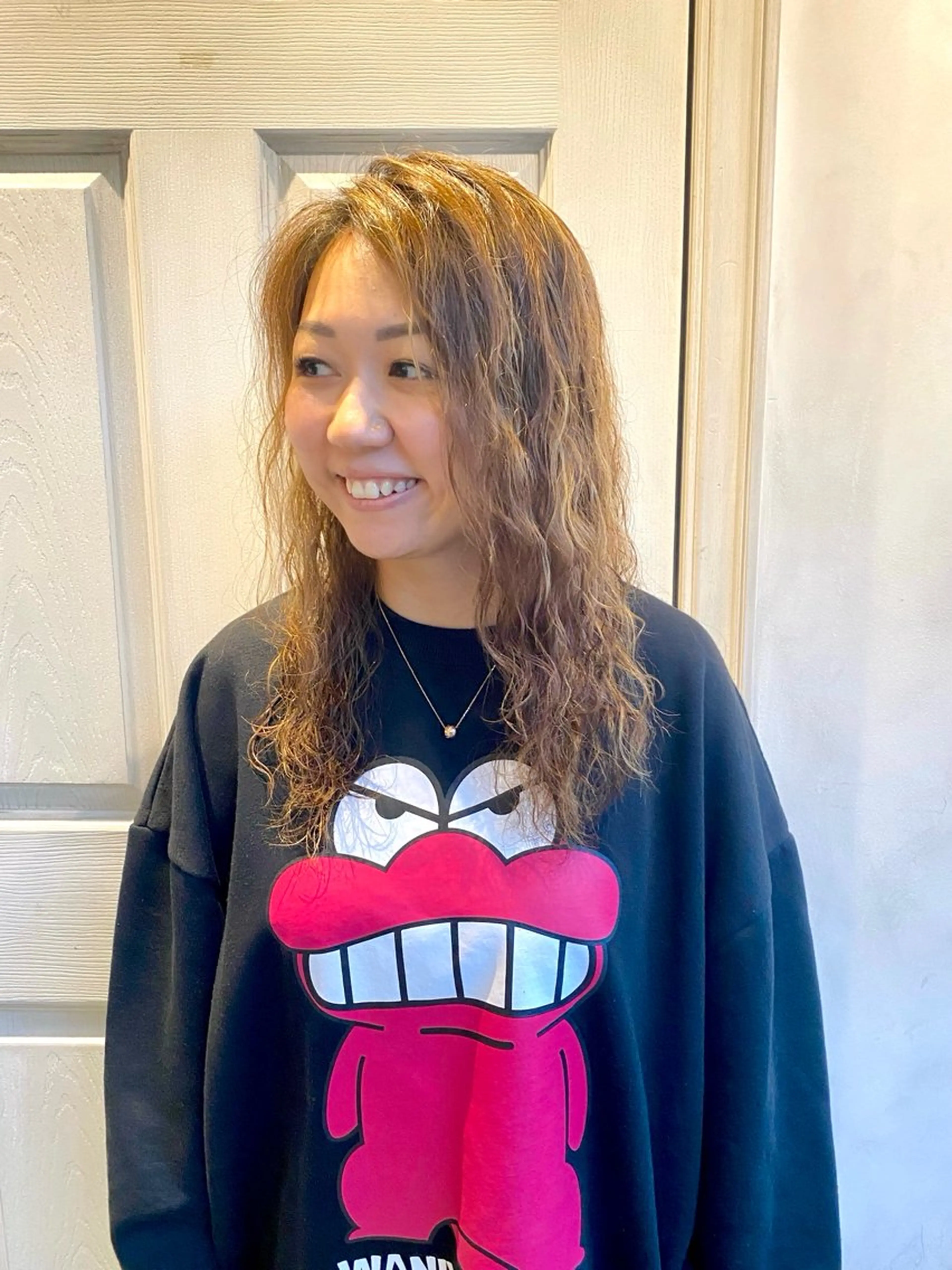 ロング カット パーマ 千 田のヘアスタイル