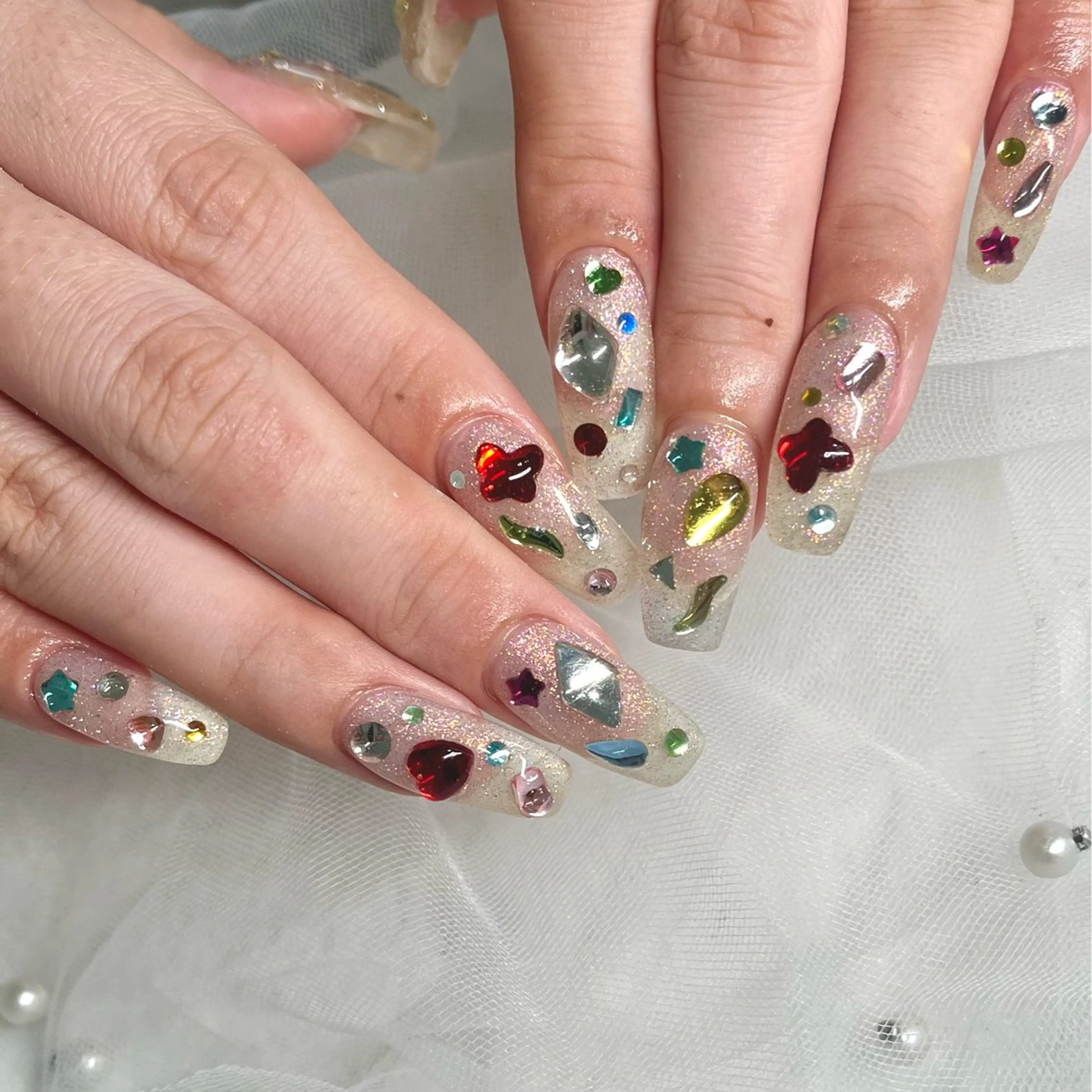 ネイル ハンドネイル joie ange rinna上本町のネイルデザイン