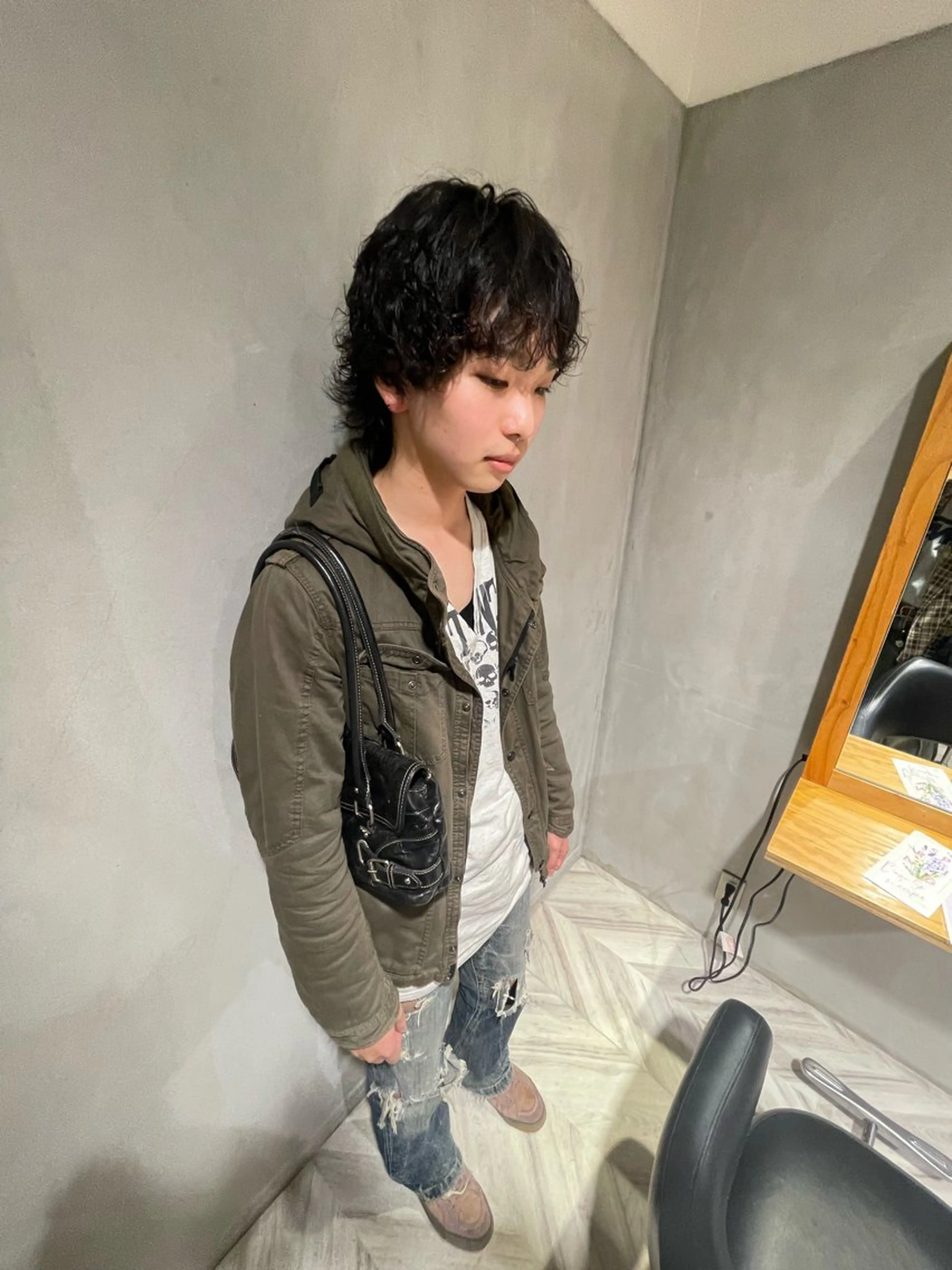 パーマ メンズ LEAPS adore都島店所属・みゆう 都島/透明感のヘアスタイル