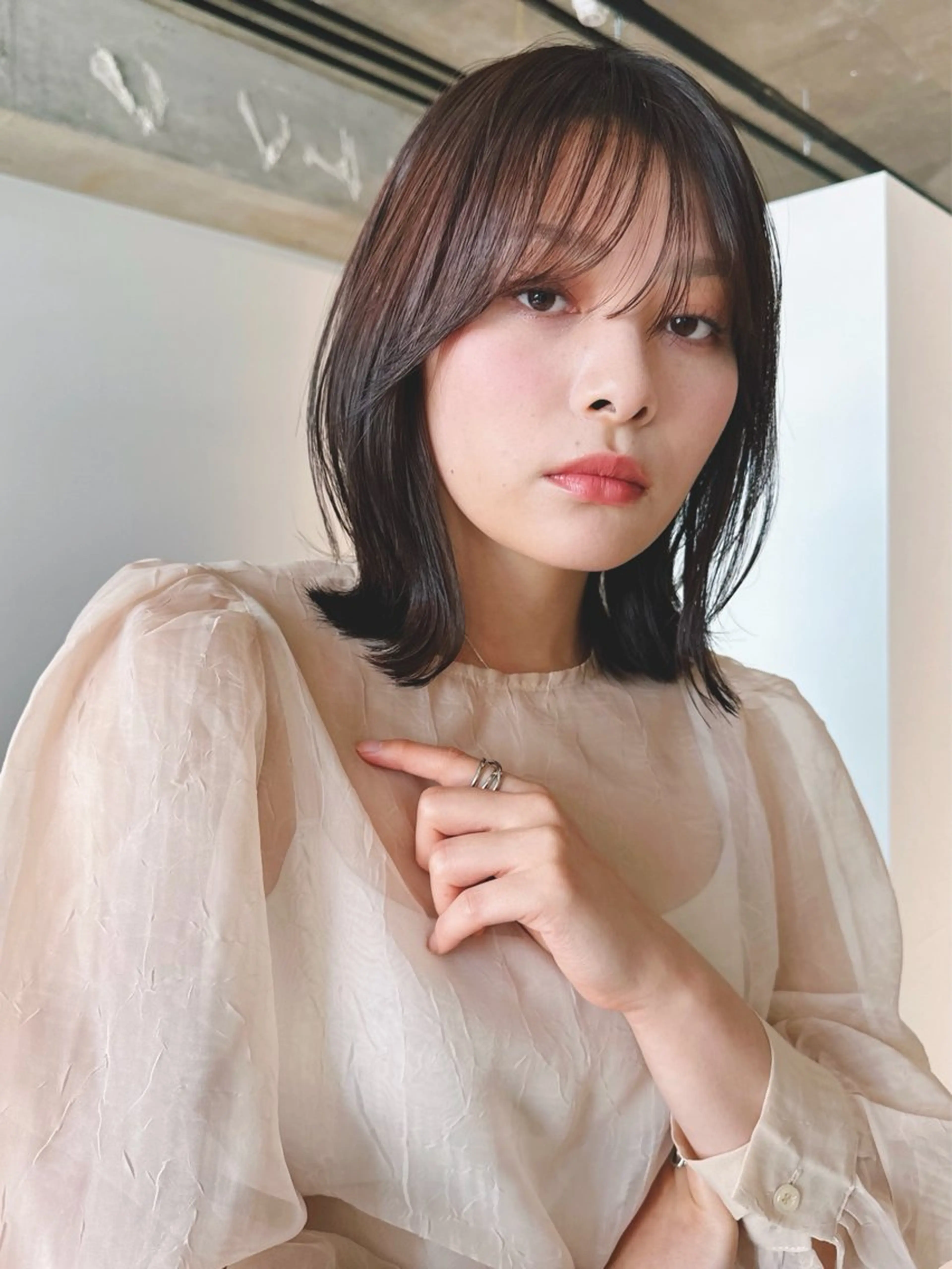 ショート カラー パーマ 🫧小顔×似合わせ× 透明感カラー🫧のヘアスタイル