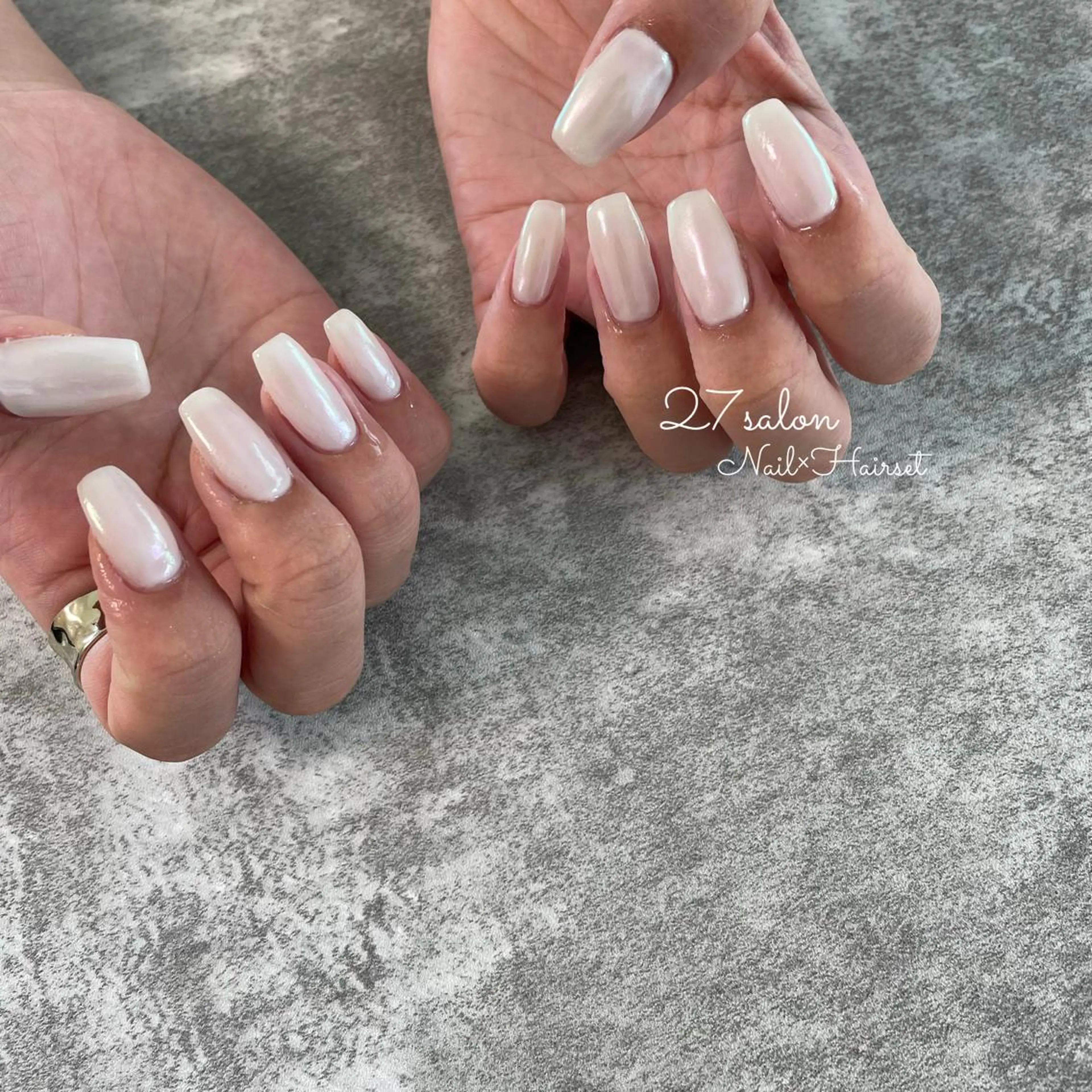 ネイル オーロラネイル 27salon yuinaのネイルデザイン