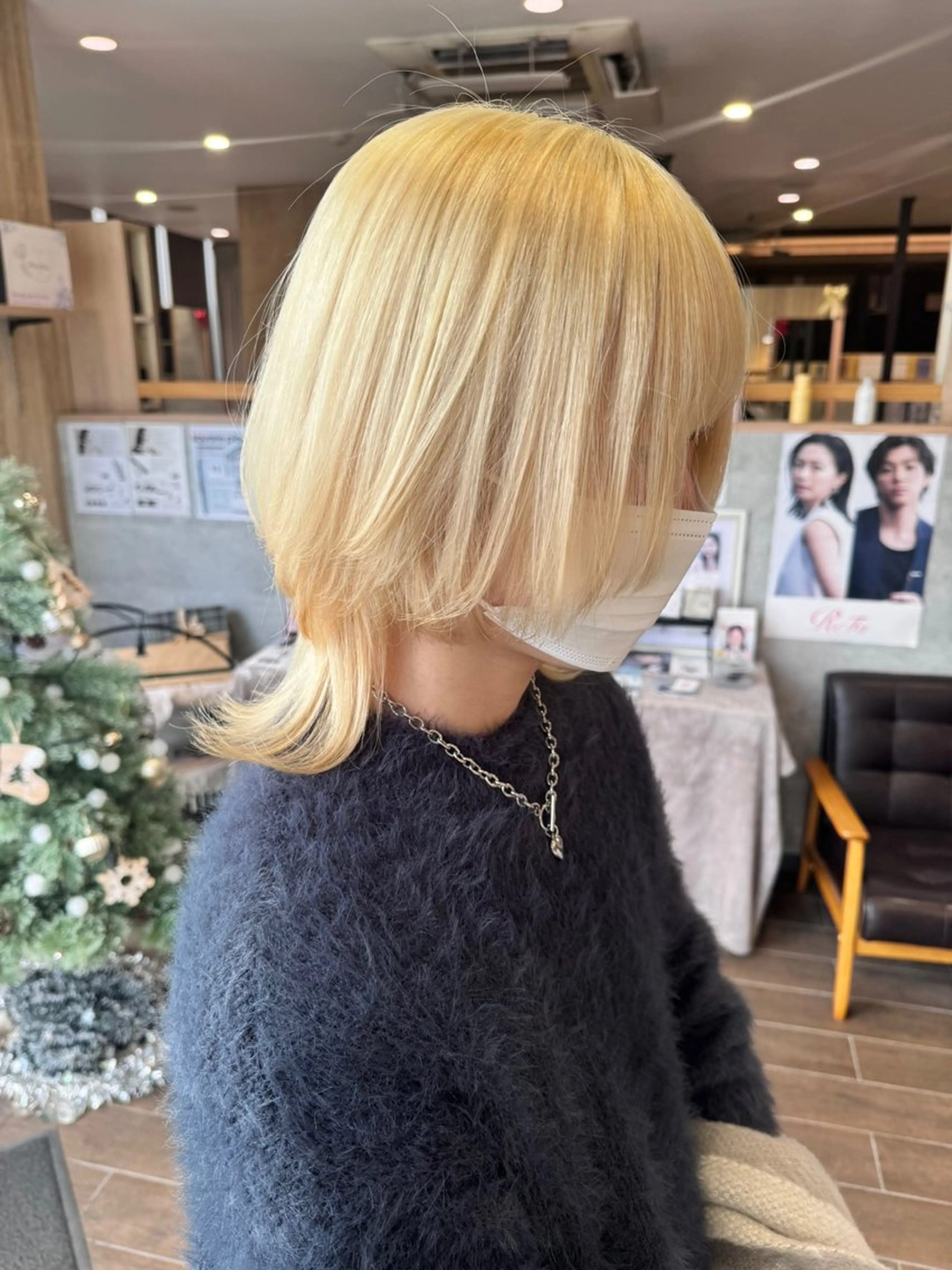ミディアム カット ヘアカラー 山口 明日花のヘアスタイル