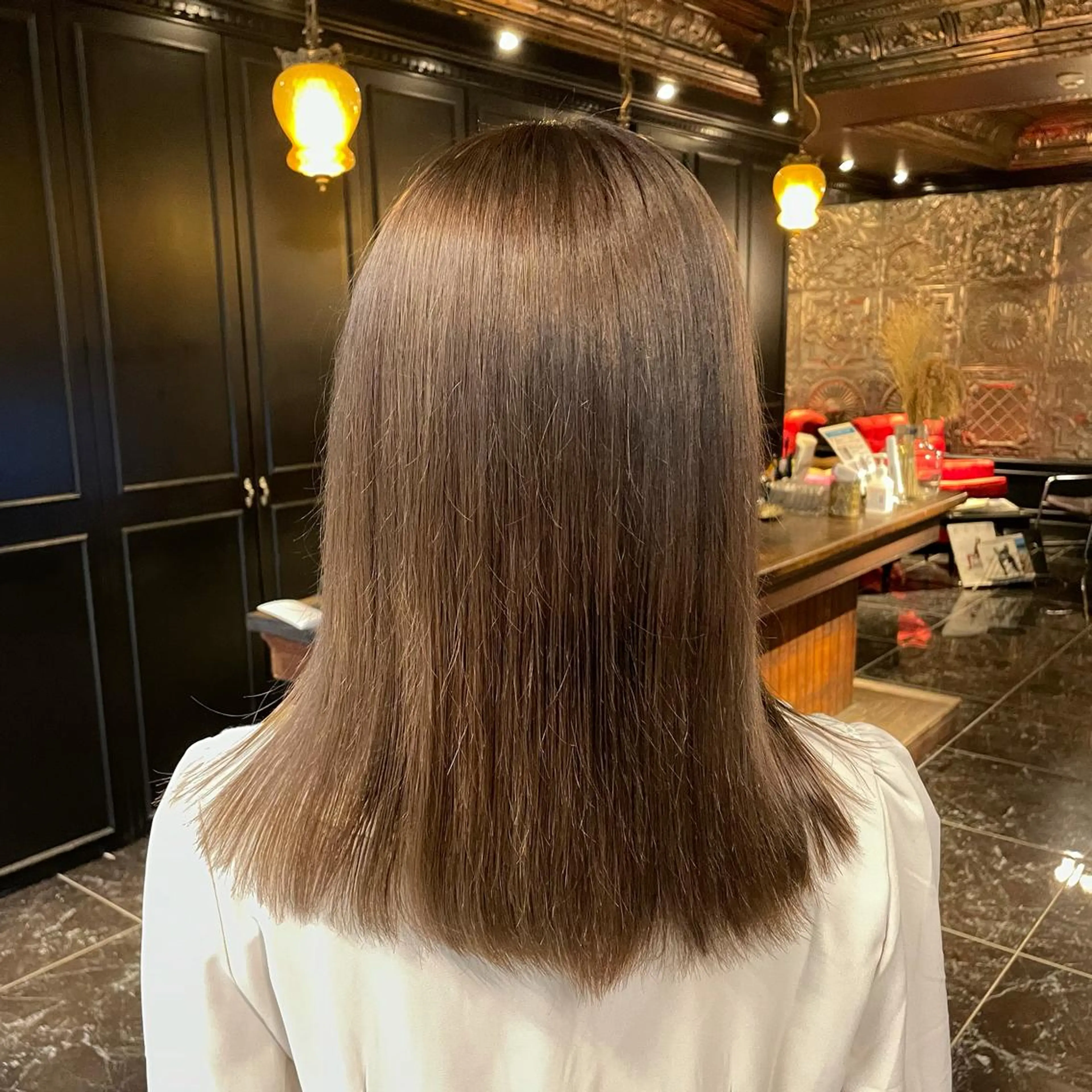 セミロング カラー パーマ 似合わせカラー / レイヤーMADOKAのヘアスタイル