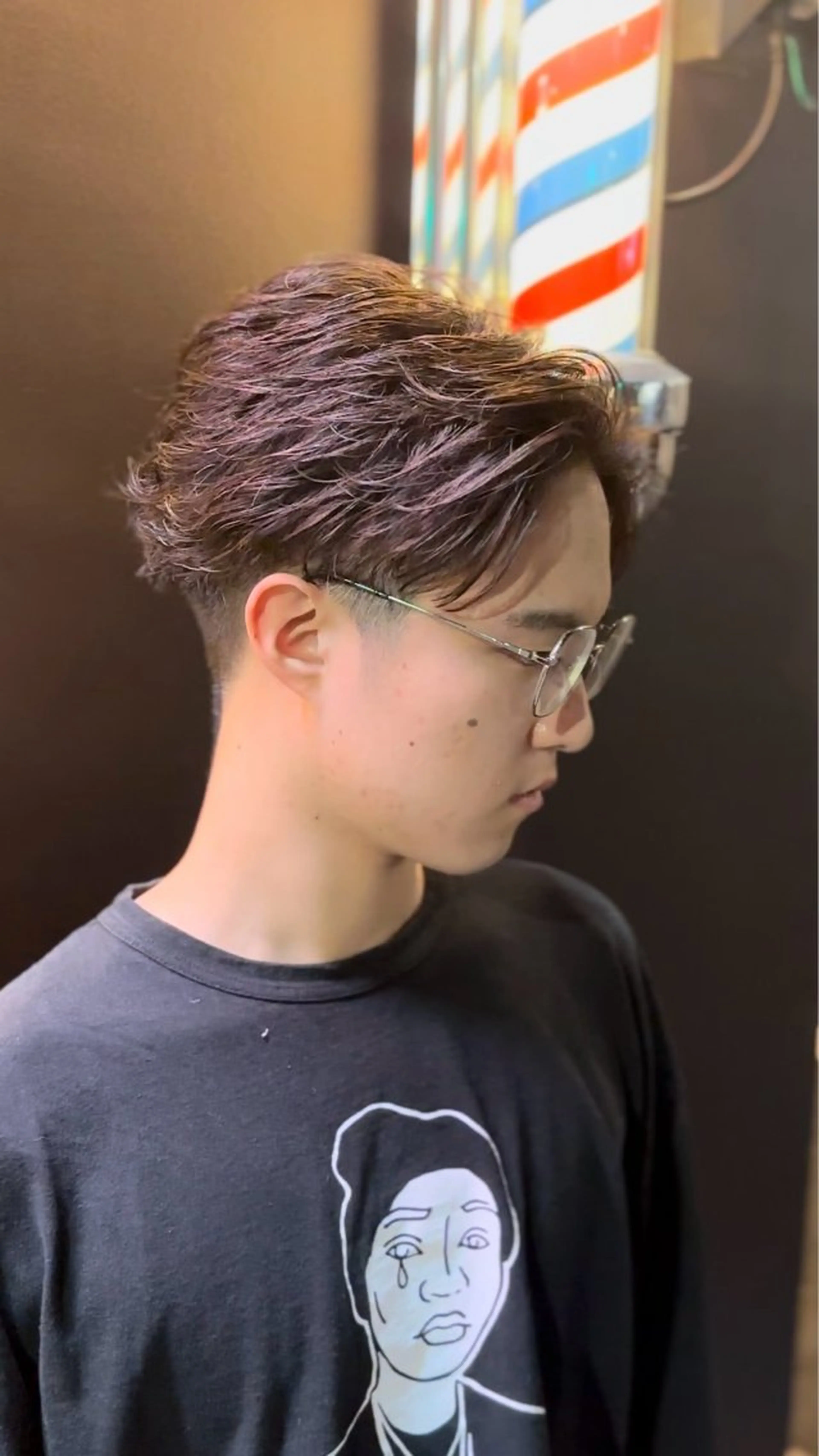 ミディアム パーマ メンズ ゼロスバーバーショップ所属・予約1000件超 ✨メンズパーマのヘアスタイル