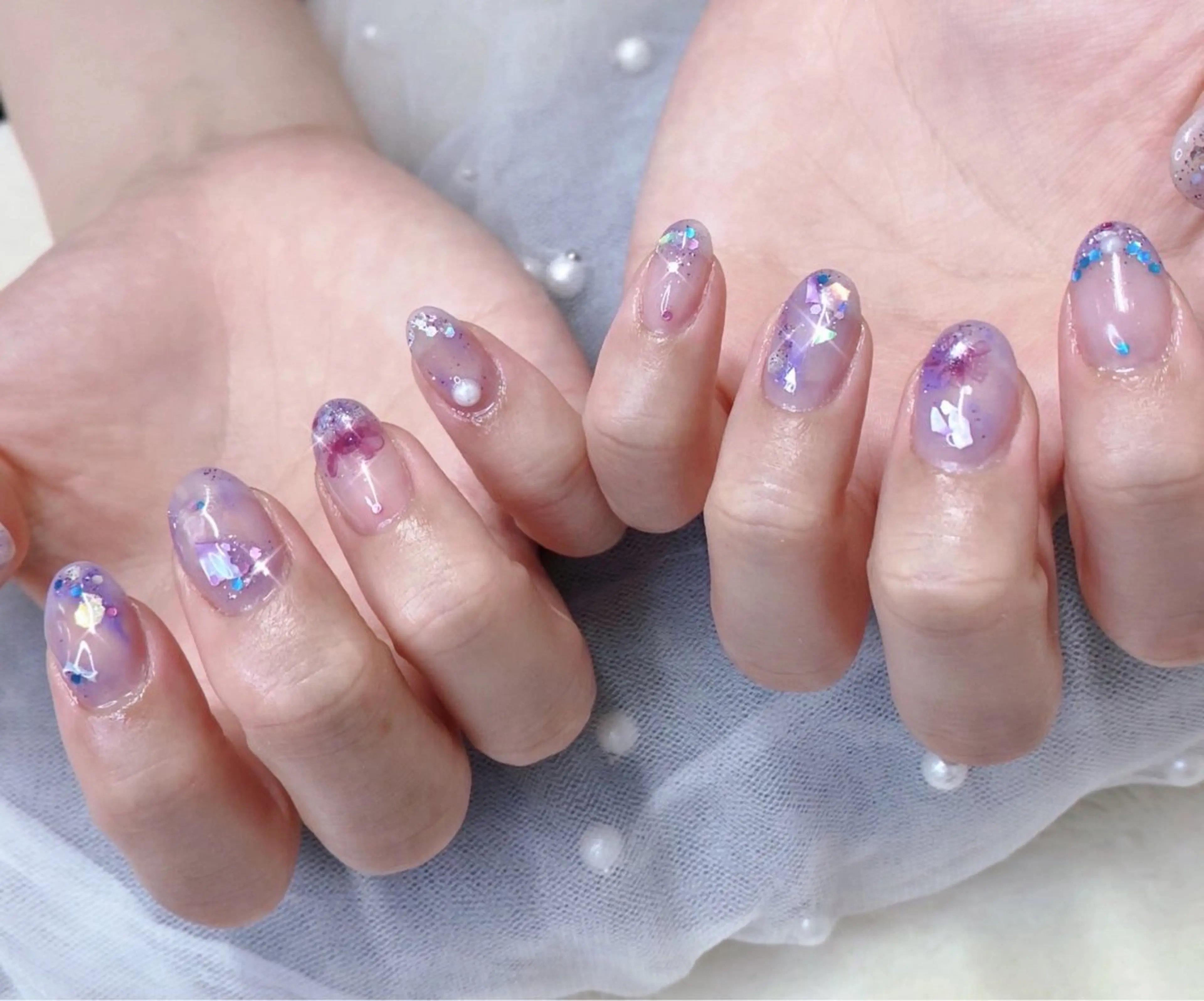 ネイル フットネイル ジェルネイル 氷ネイル・うるうるネイル 韓国ネイル オフィスネイル 大門浜松町 ネイルのネイルデザイン