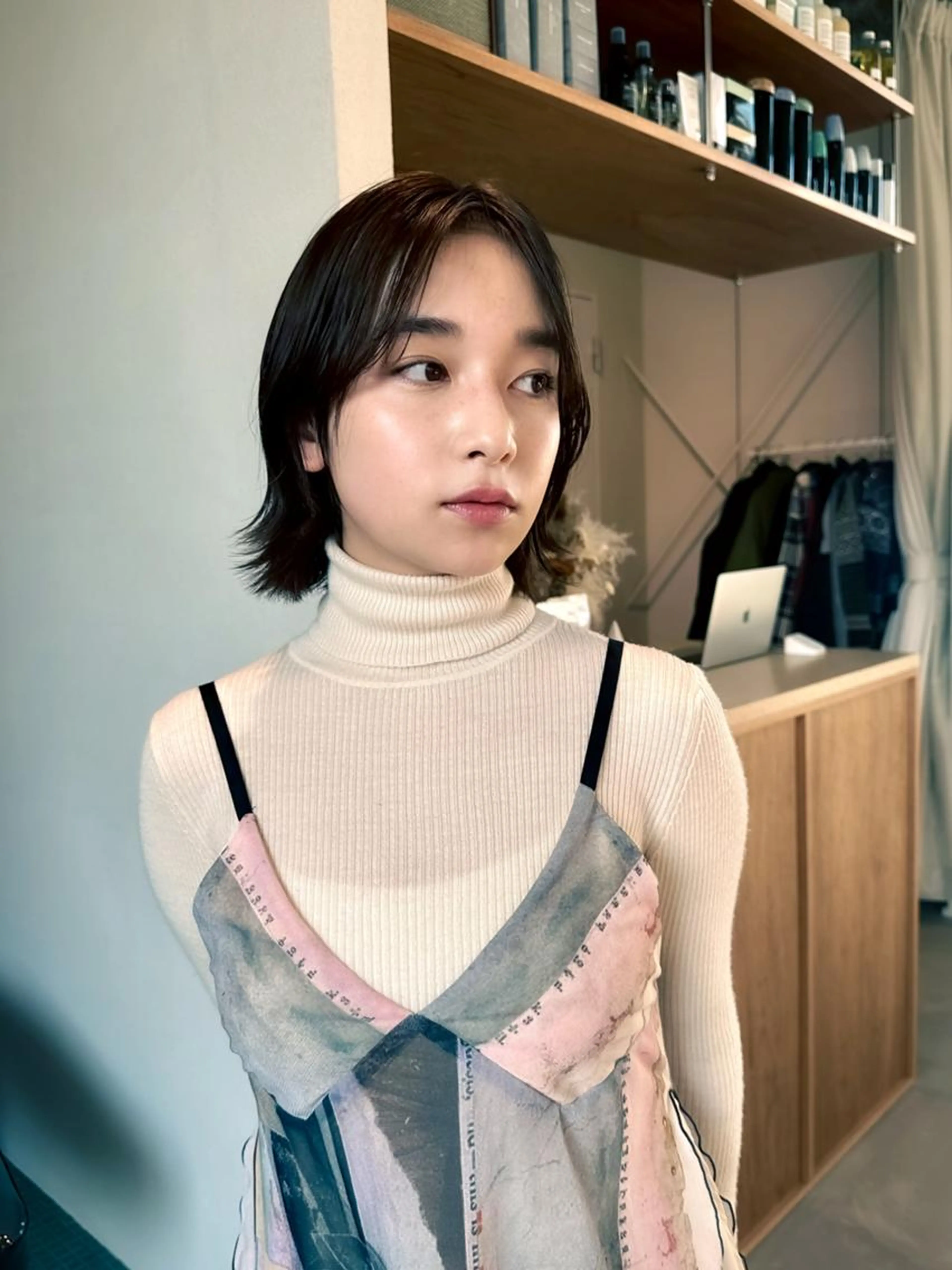 カット&ボリュームダウンストレート+前処理tr_¥12100の写真