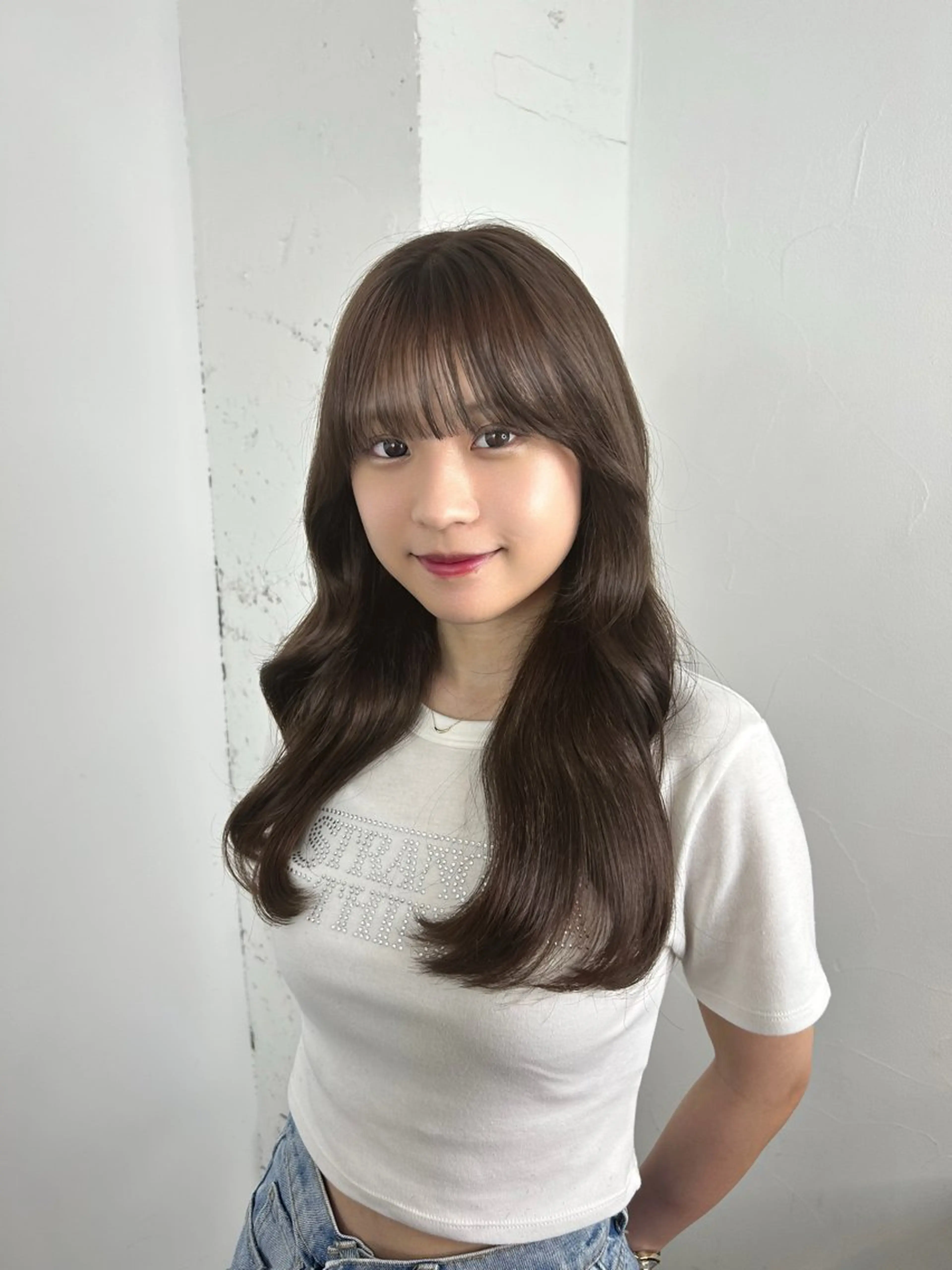 ロング 縮毛矯正 宮本晃成のヘアスタイル