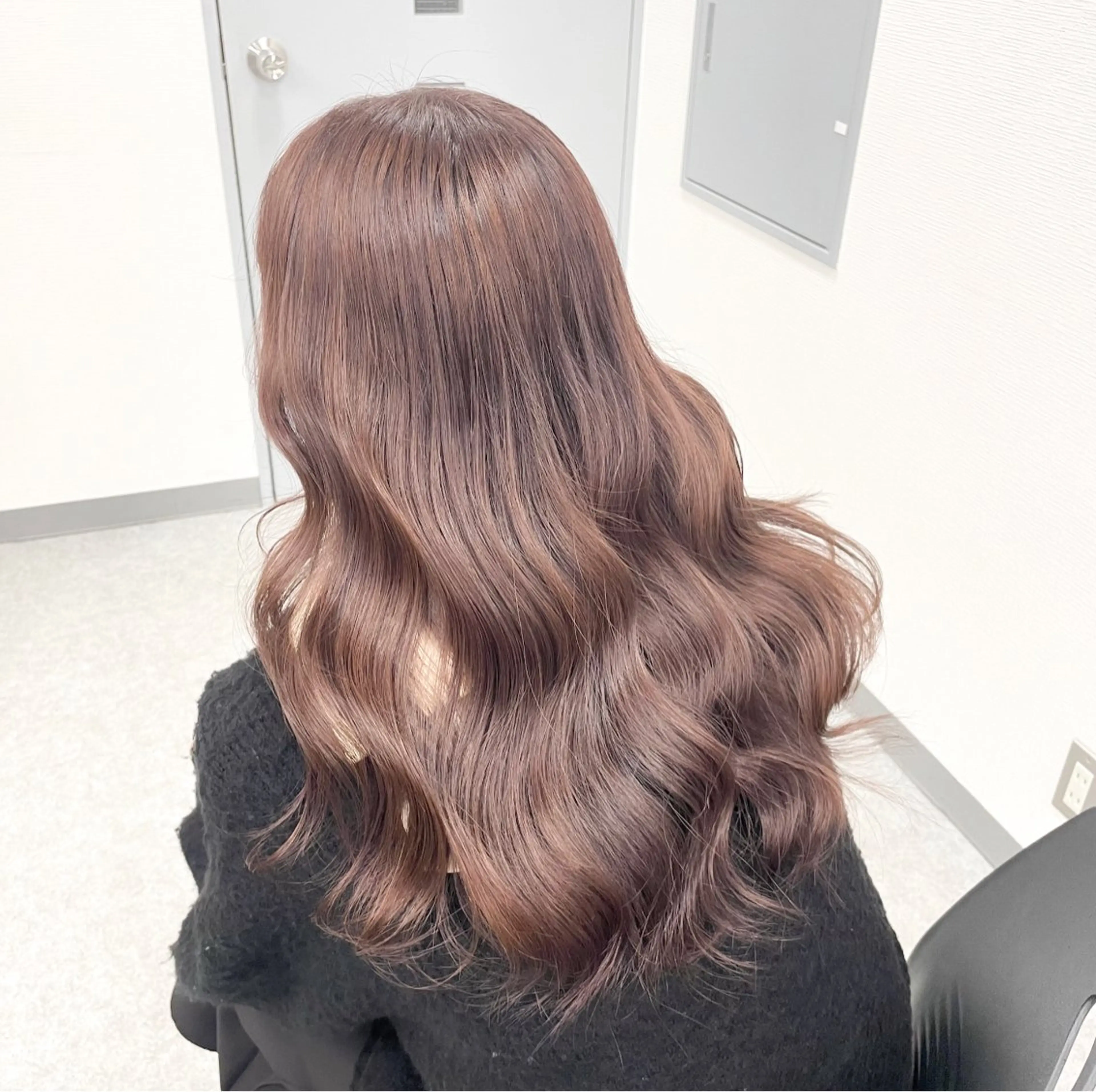 ロング カラー ブラウンカラー ピンクカラー ♡艶髪ブラウン himi♡のヘアスタイル