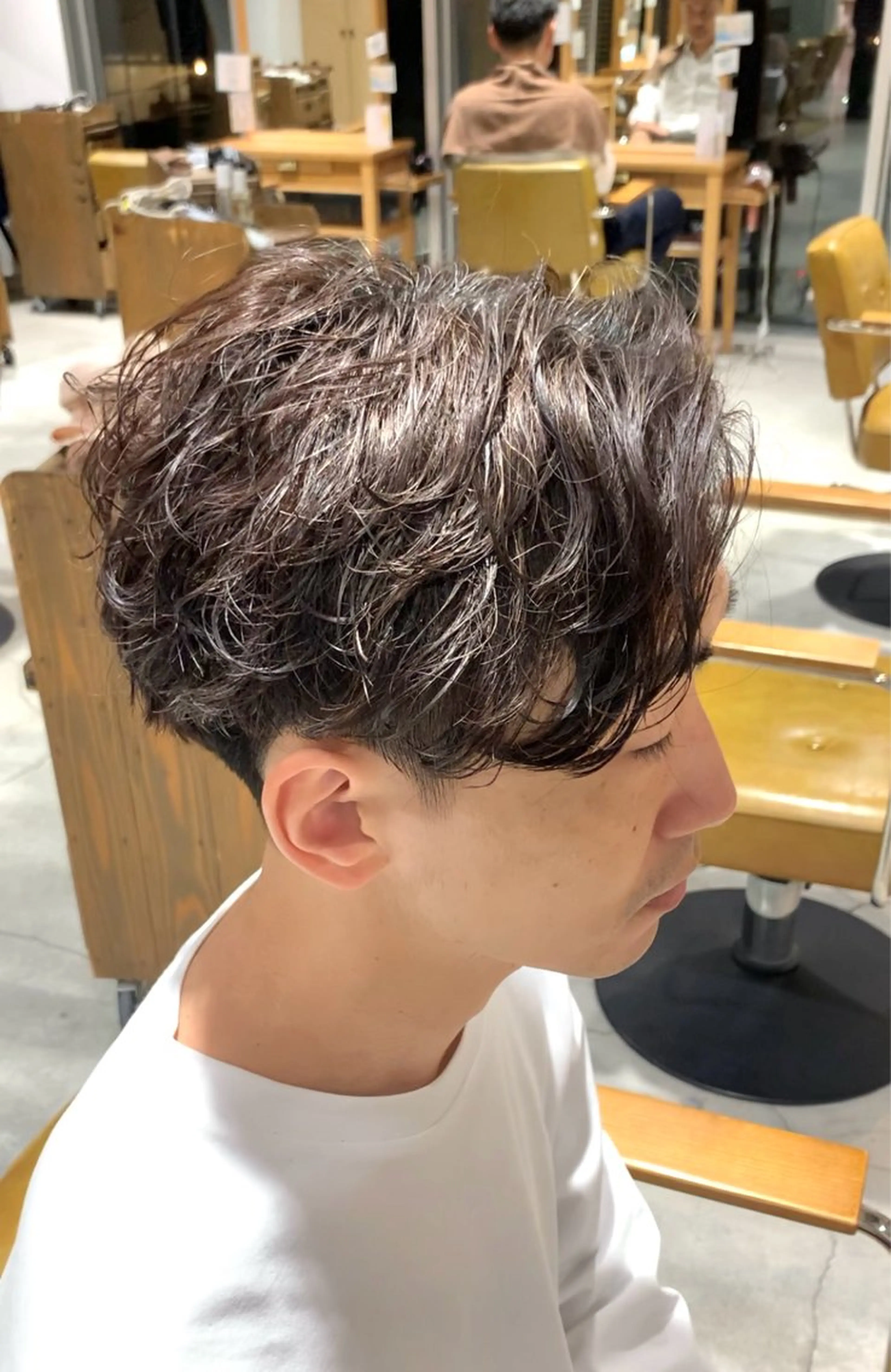 ショート パーマ メンズ カット パーマ 森川 力のヘアスタイル