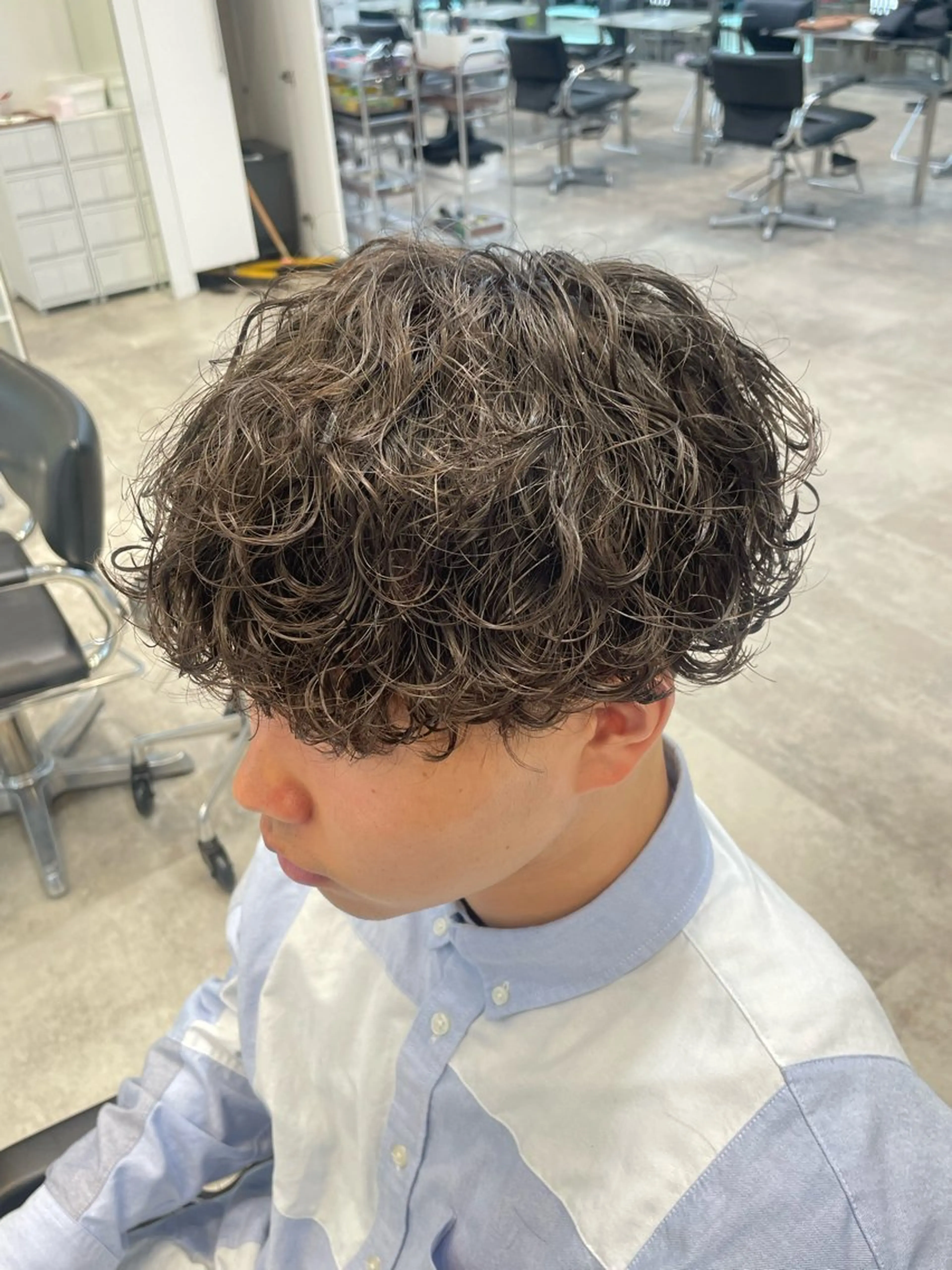 パーマ メンズ カット パーマ トリートメント fifth 武正 琉生のヘアスタイル