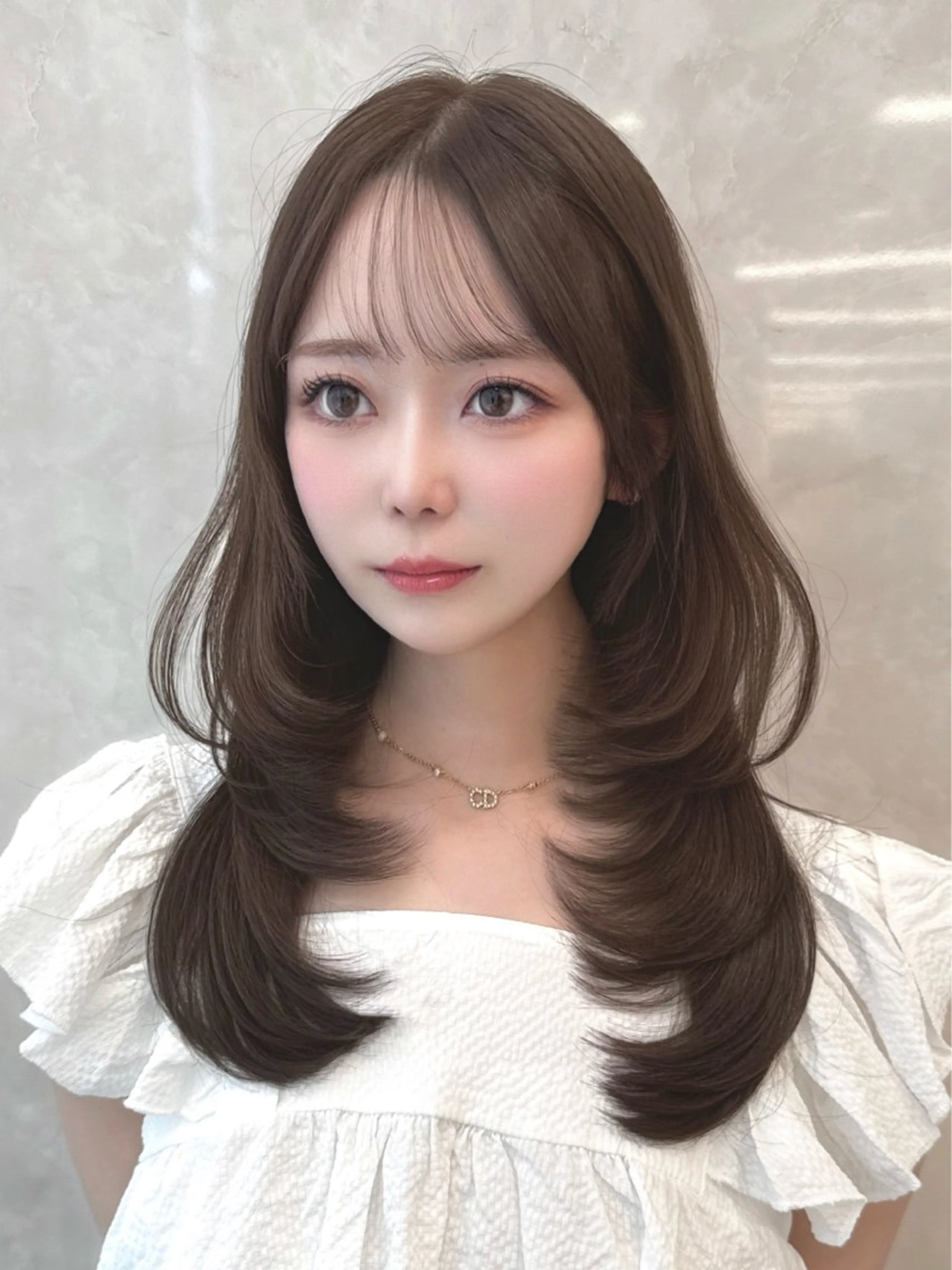 セミロング MAEUL   NAGOYA所属・kaho /レイヤーカットのヘアスタイル