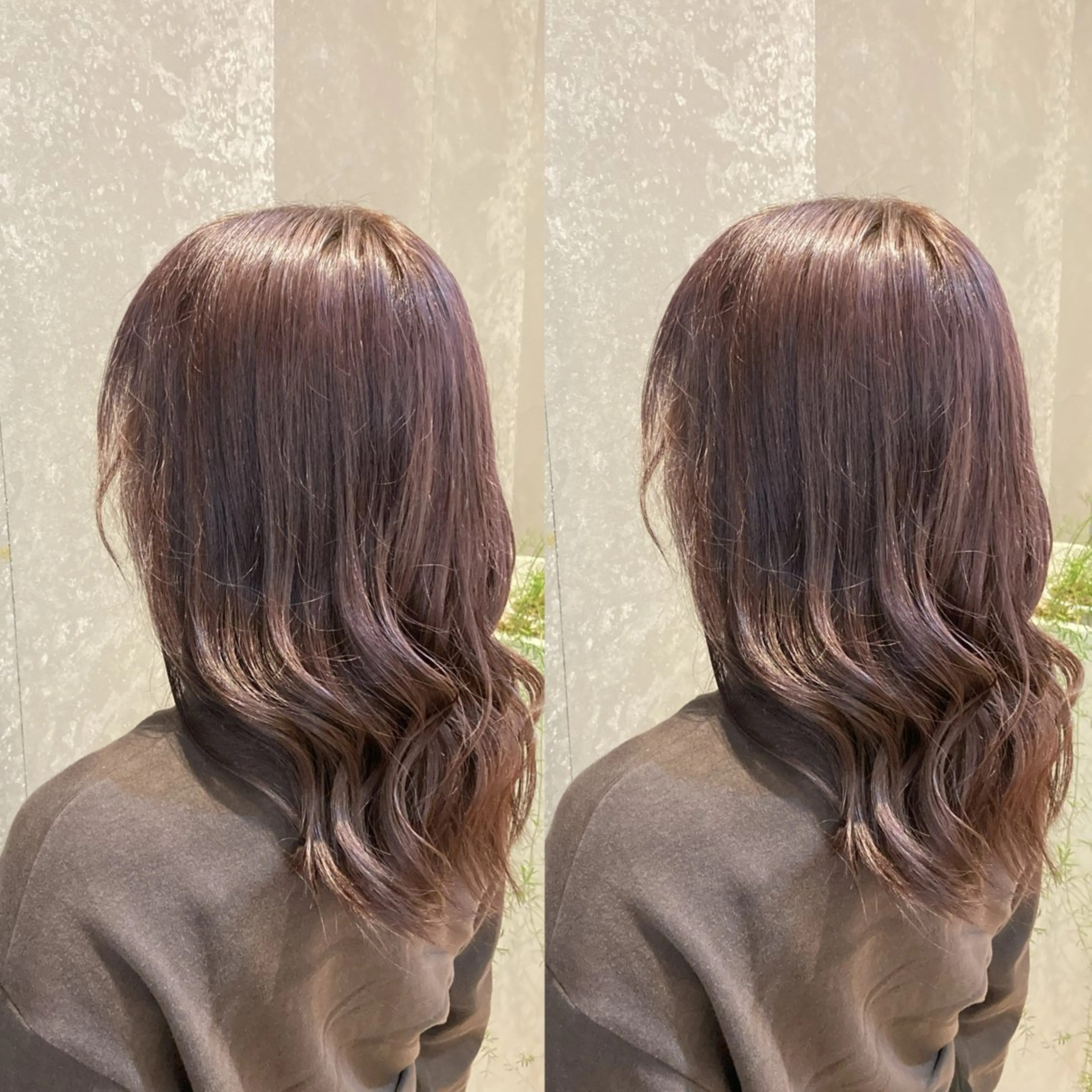 ミディアム カラー ブリーチ ラベンダーカラー schon所属・み うのヘアスタイル