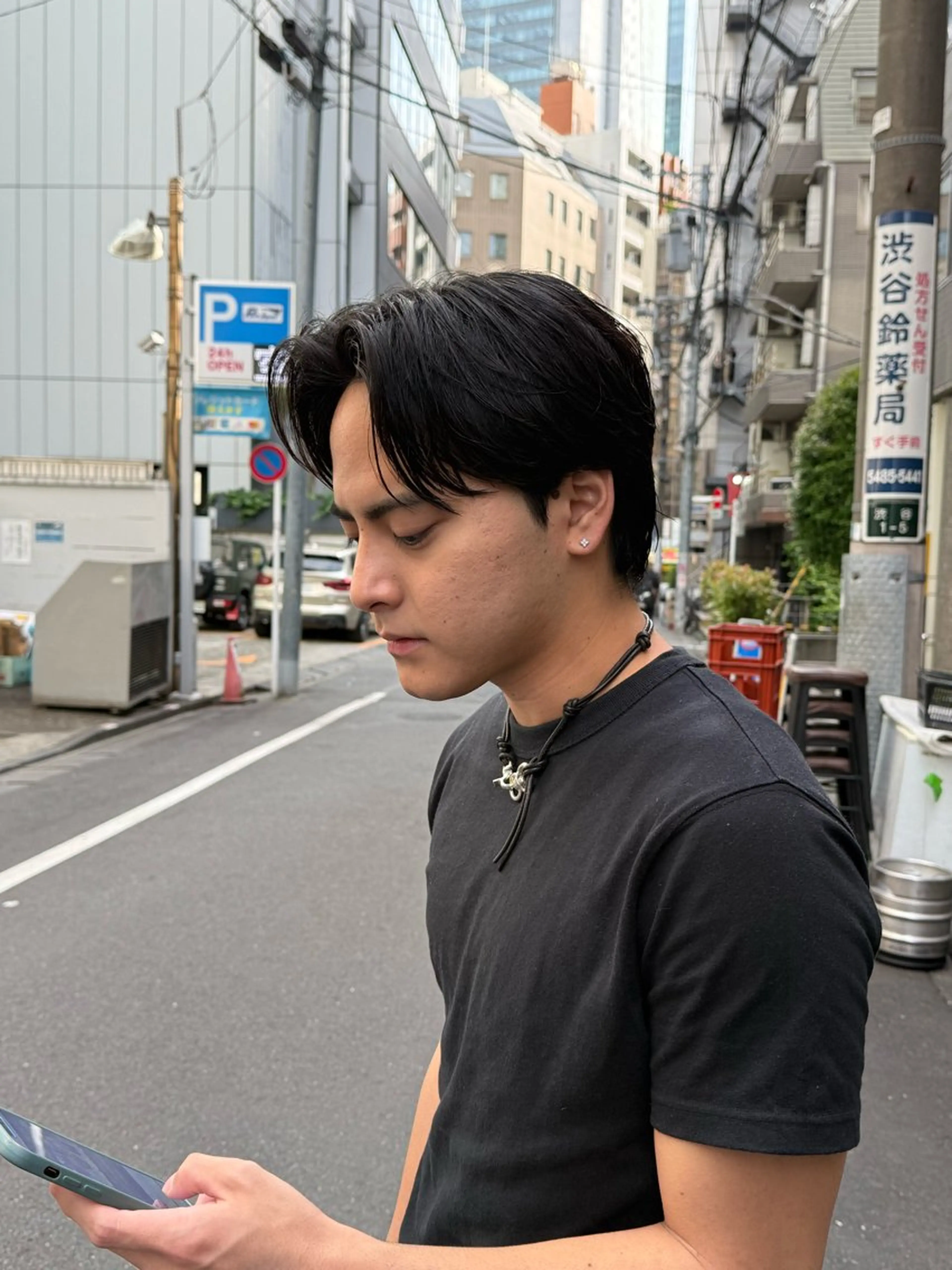 ショート パーマ メンズ 豊崎 佑輔のヘアスタイル