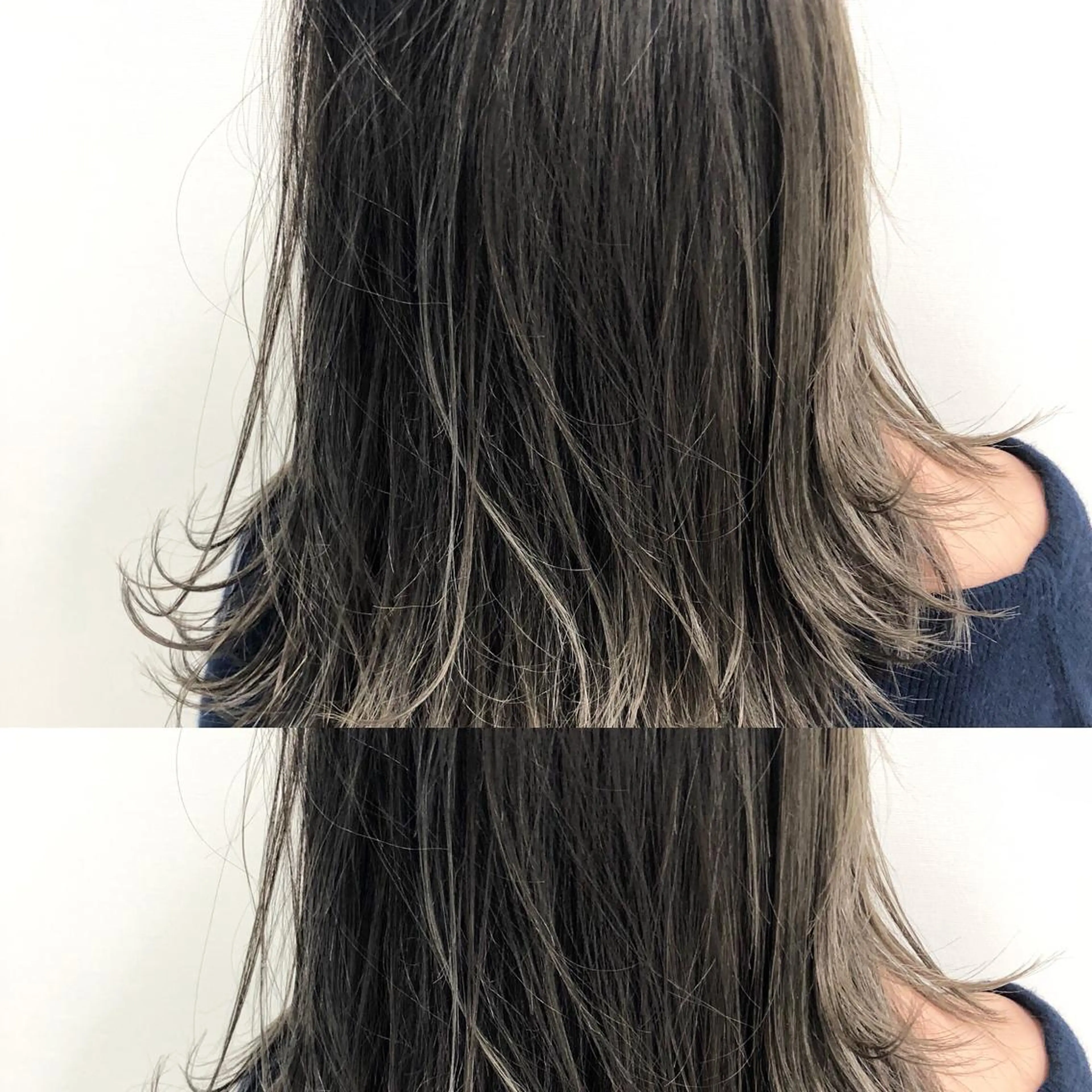 ミディアム カラー ブリーチ グラデーションカラー ハイライトカラー イルミナカラー ブリーチなしカラー レイヤー/韓国/ 顔周り/しんやのヘアスタイル