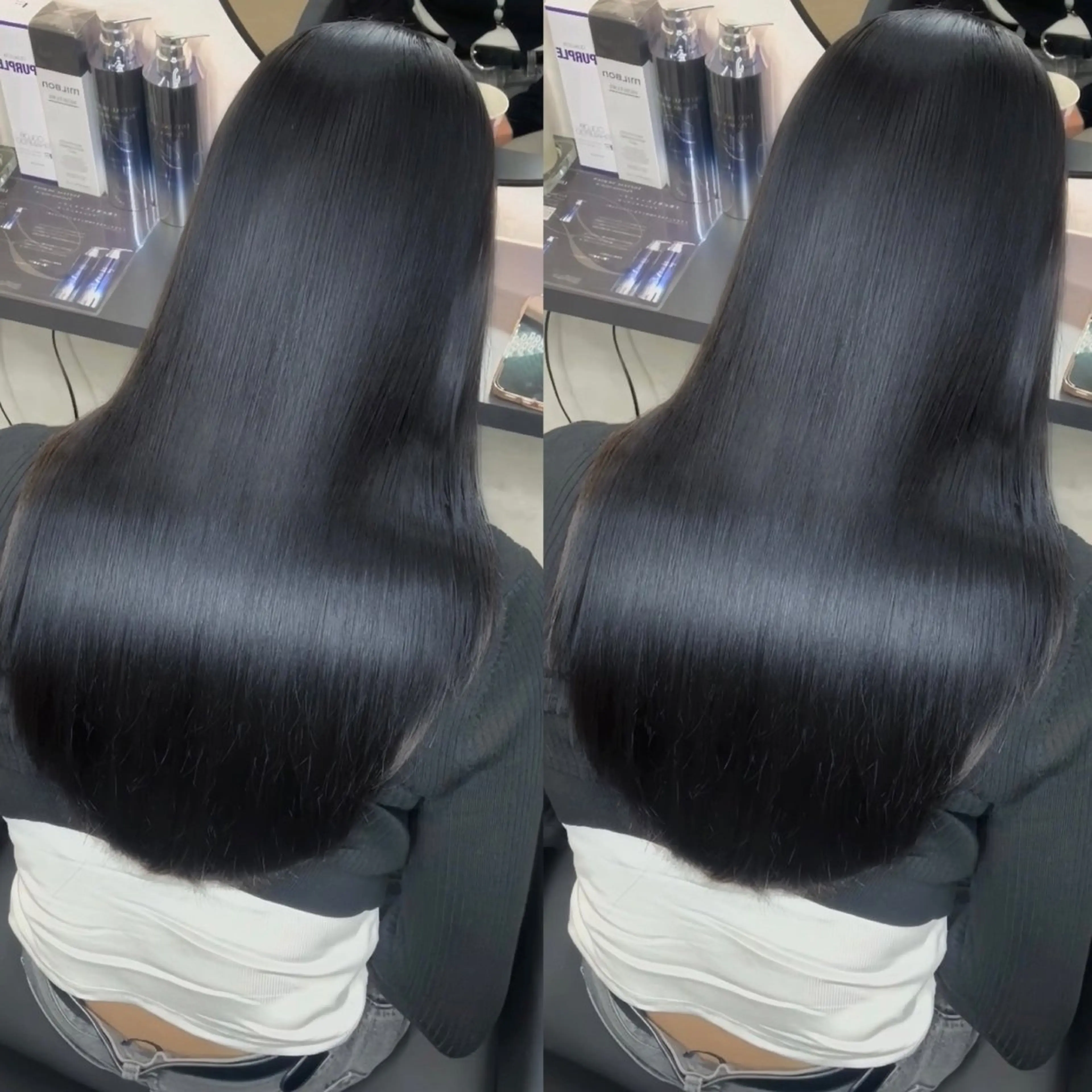 セミロング 新宿/髪質改善/ 縮毛矯正/松永ゆいのヘアスタイル