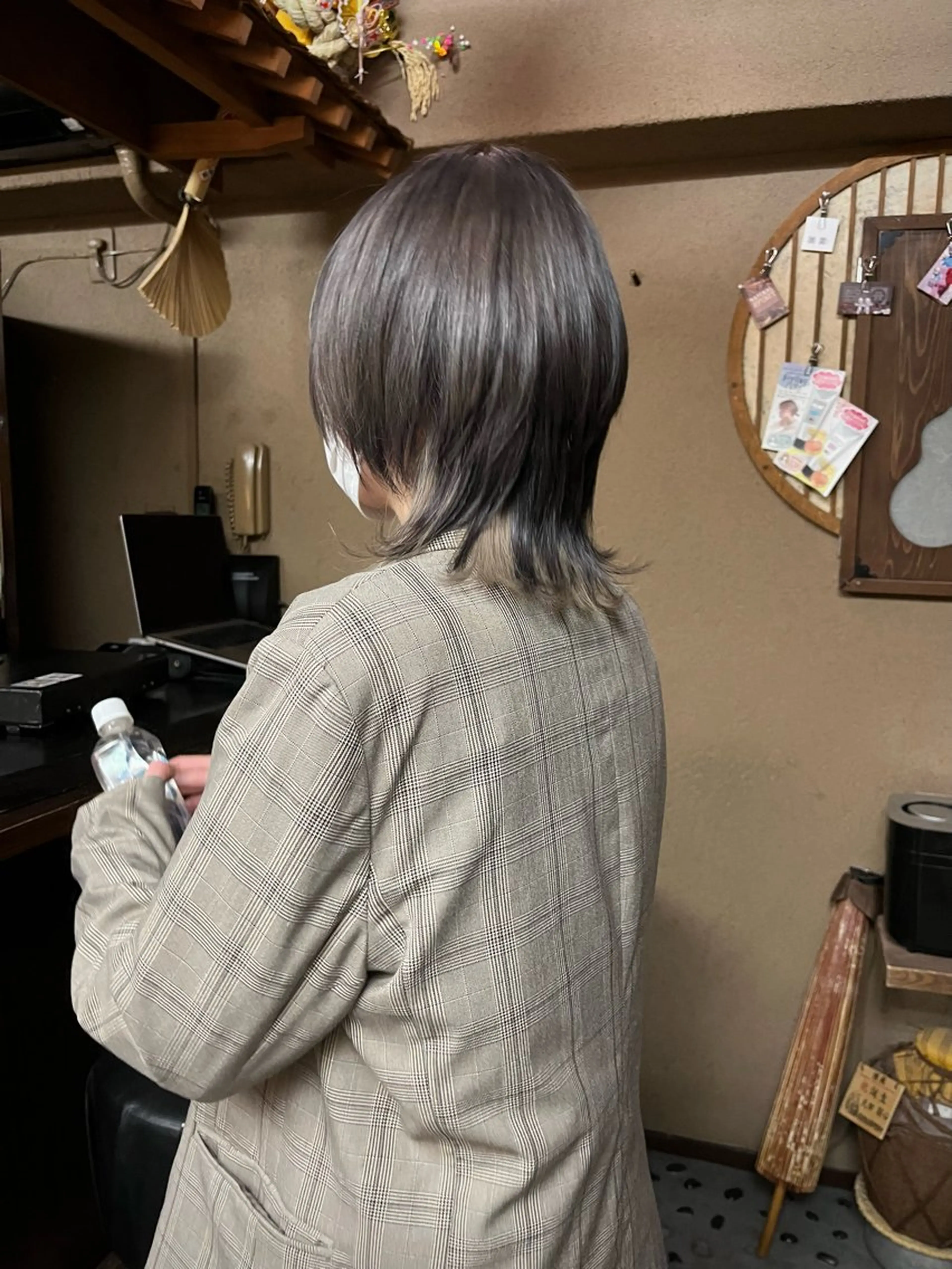 ミディアム カラー ミディアムパーマ バレイヤージュ ブリーチ ケアブリーチ ダブルカラー KAH所属・Koichi Satoのヘアスタイル