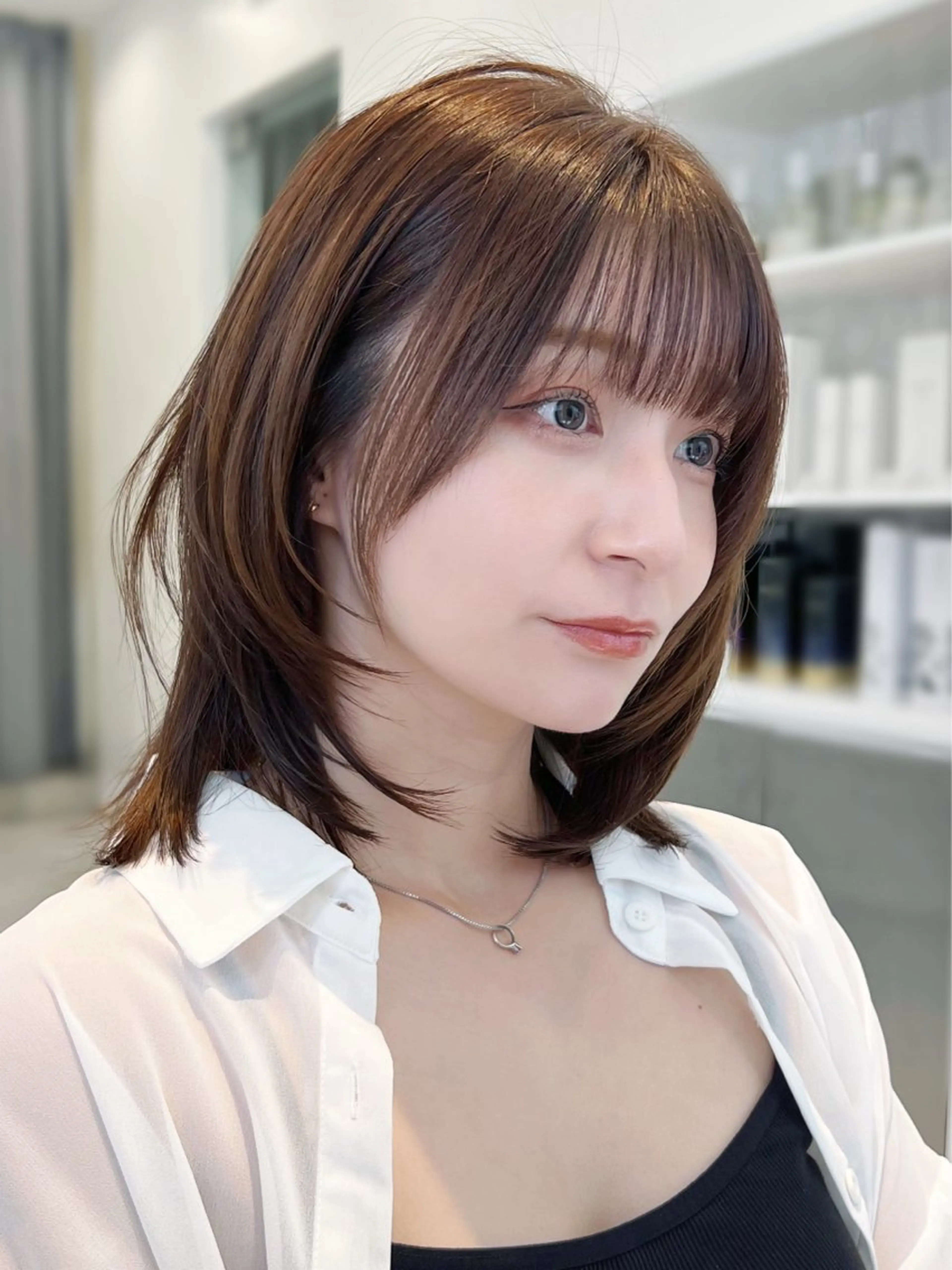 ミディアム カット トリートメント ✨上品可愛い 垢抜けカラー/後藤✨のヘアスタイル