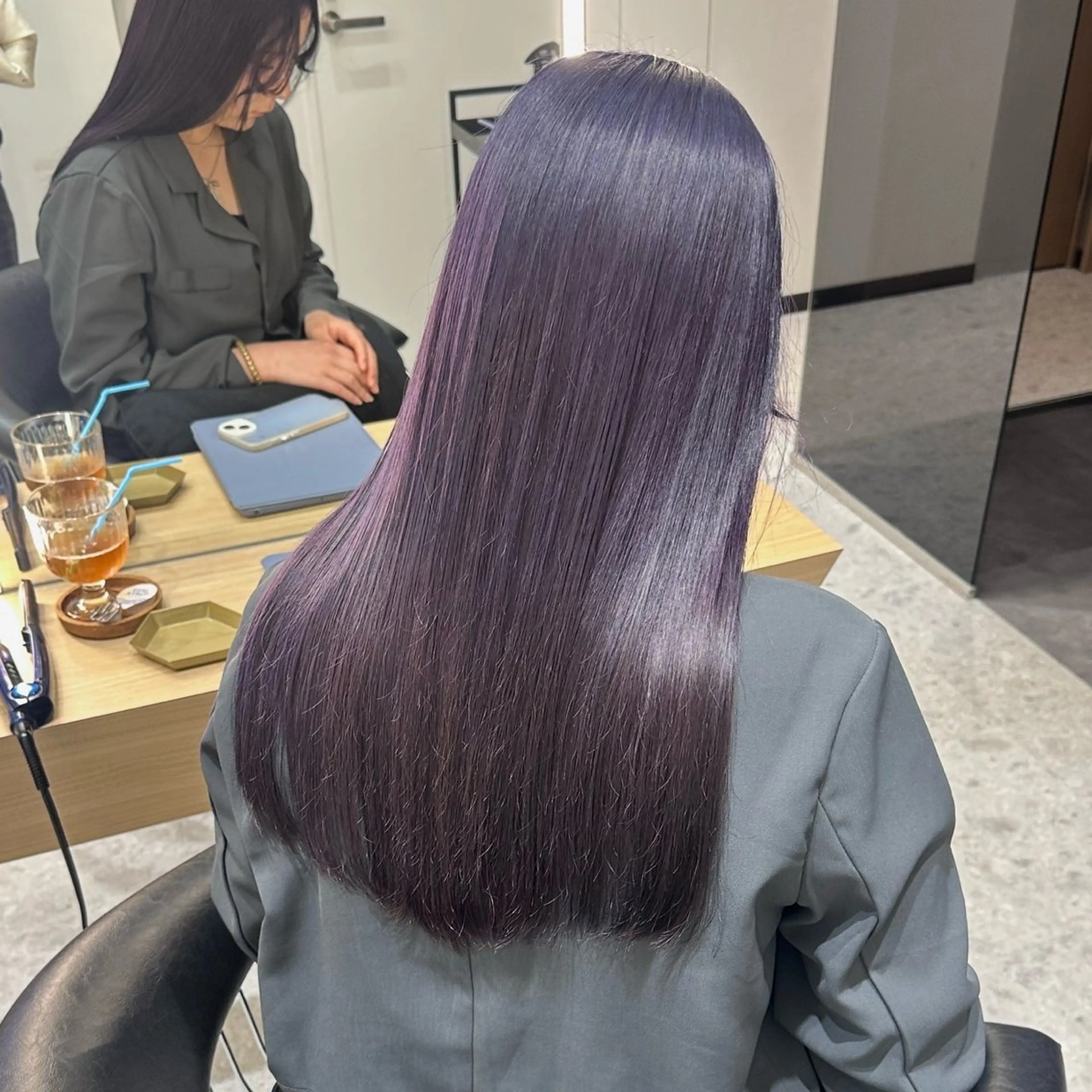 ロング カラー ラベンダーカラー ピンクカラー ピンクラベンダー あすか／東橋本 透明感┊愛され🥞のヘアスタイル