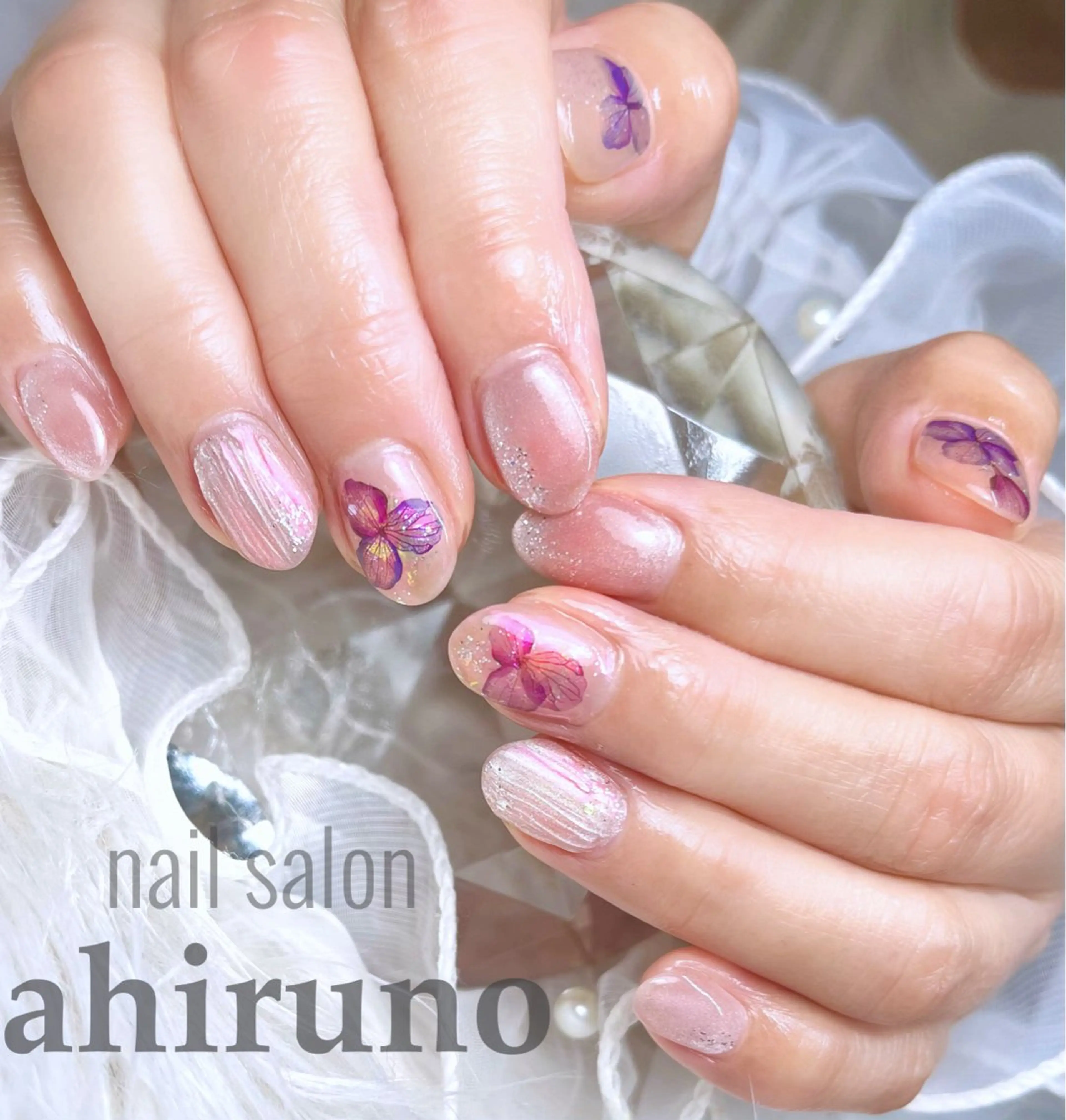 ネイル マグネットネイル ピンク シンプルネイル ａｈｉｒｕｎｏ ✿ ｙｕiのネイルデザイン