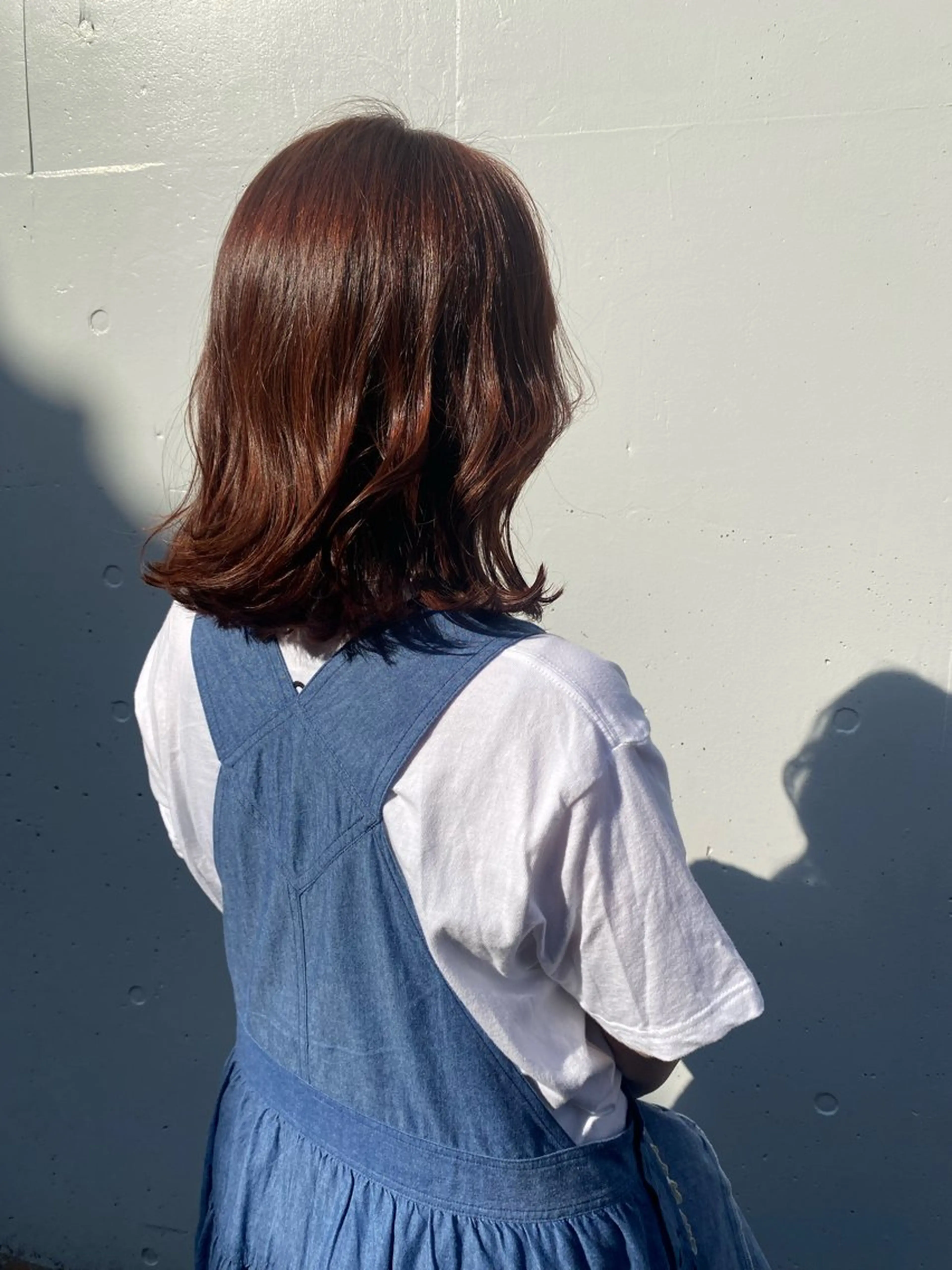 ミディアム カラー カット ヘアカラー les baladins du miroir所属・🍃YURI 🍃のヘアスタイル