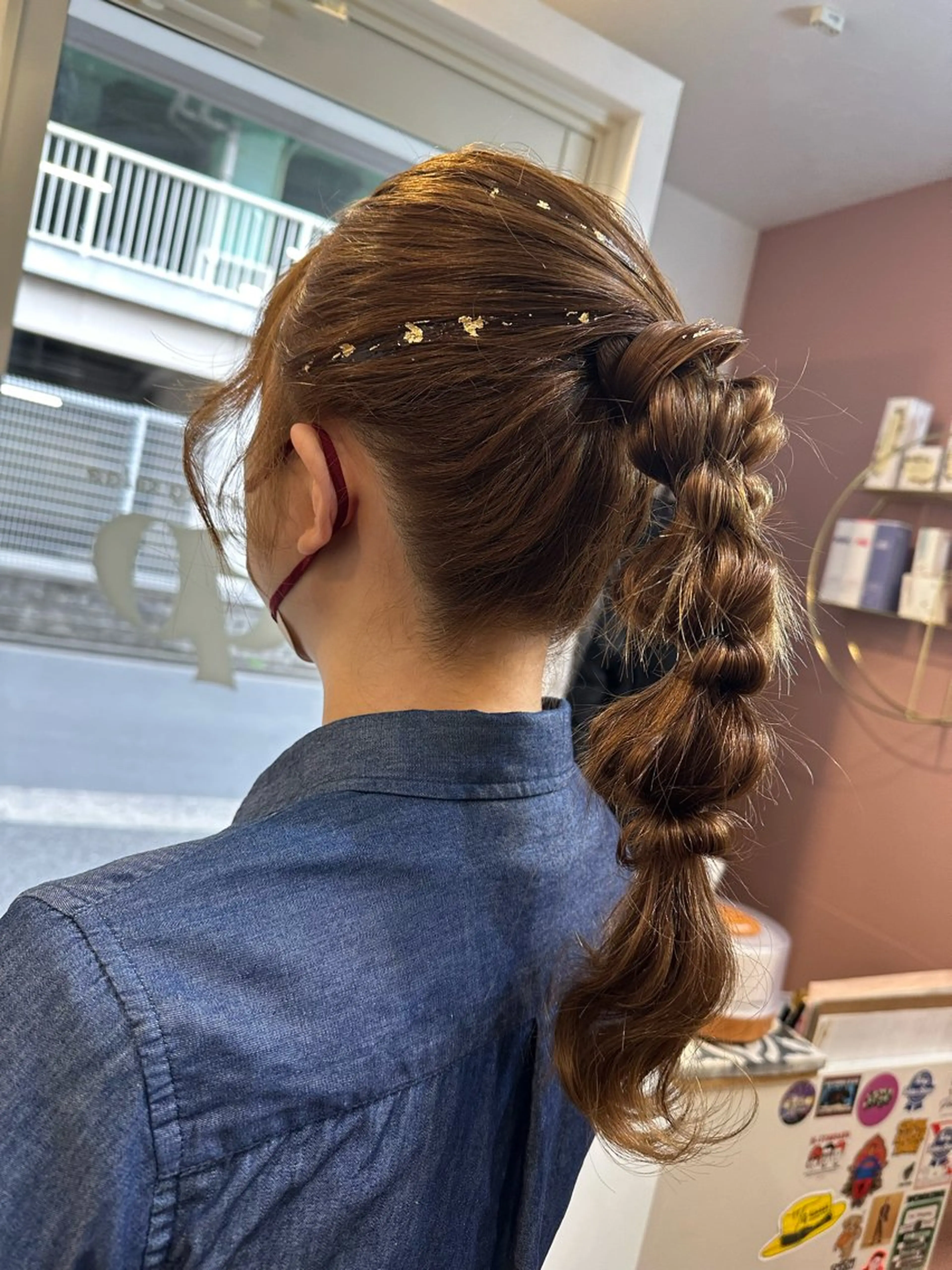 ロング ヘアアレンジ お団子ヘア ヘアセット pep所属・pep natsumiのヘアスタイル