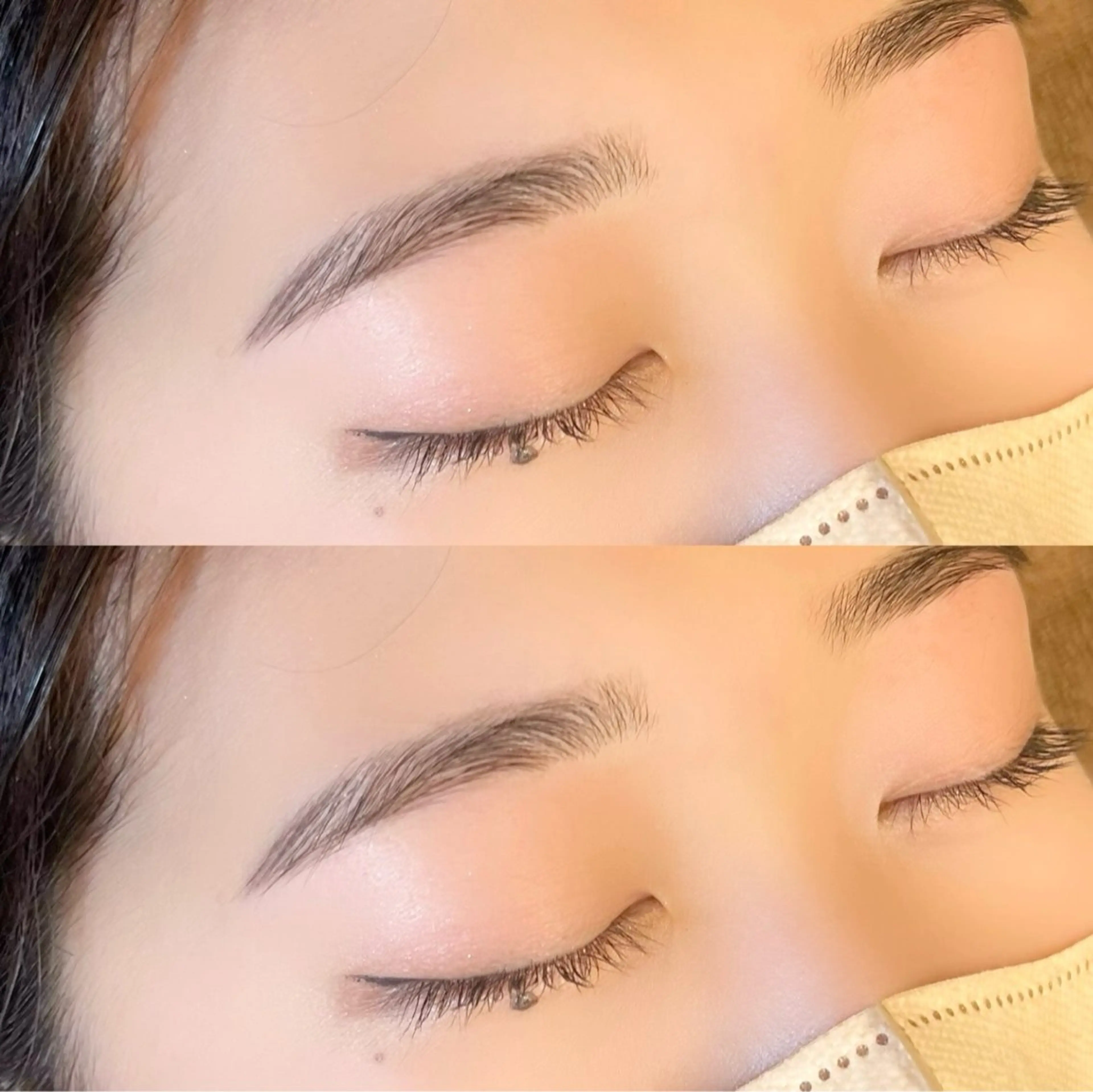 ✔️部分的な濃さが気になる方♡アイブロウスタイリング♡（ワックス＋カット＋間引き）お仕上げメイク付き♡の写真