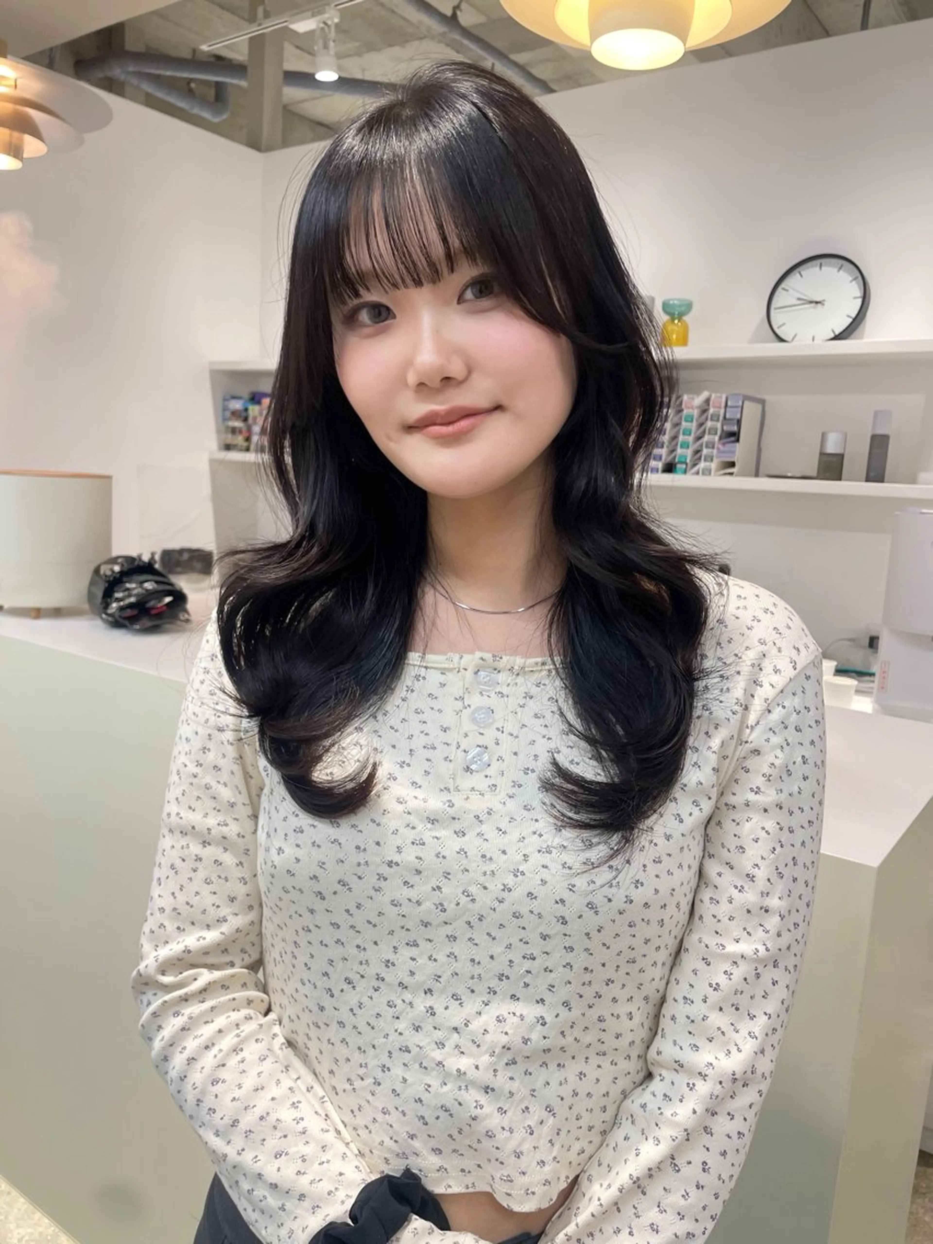 ロング カラー ヘアカラー トリートメント 𝘚𝘶𝘻𝘶 𓂃𓈒𓏸のヘアスタイル