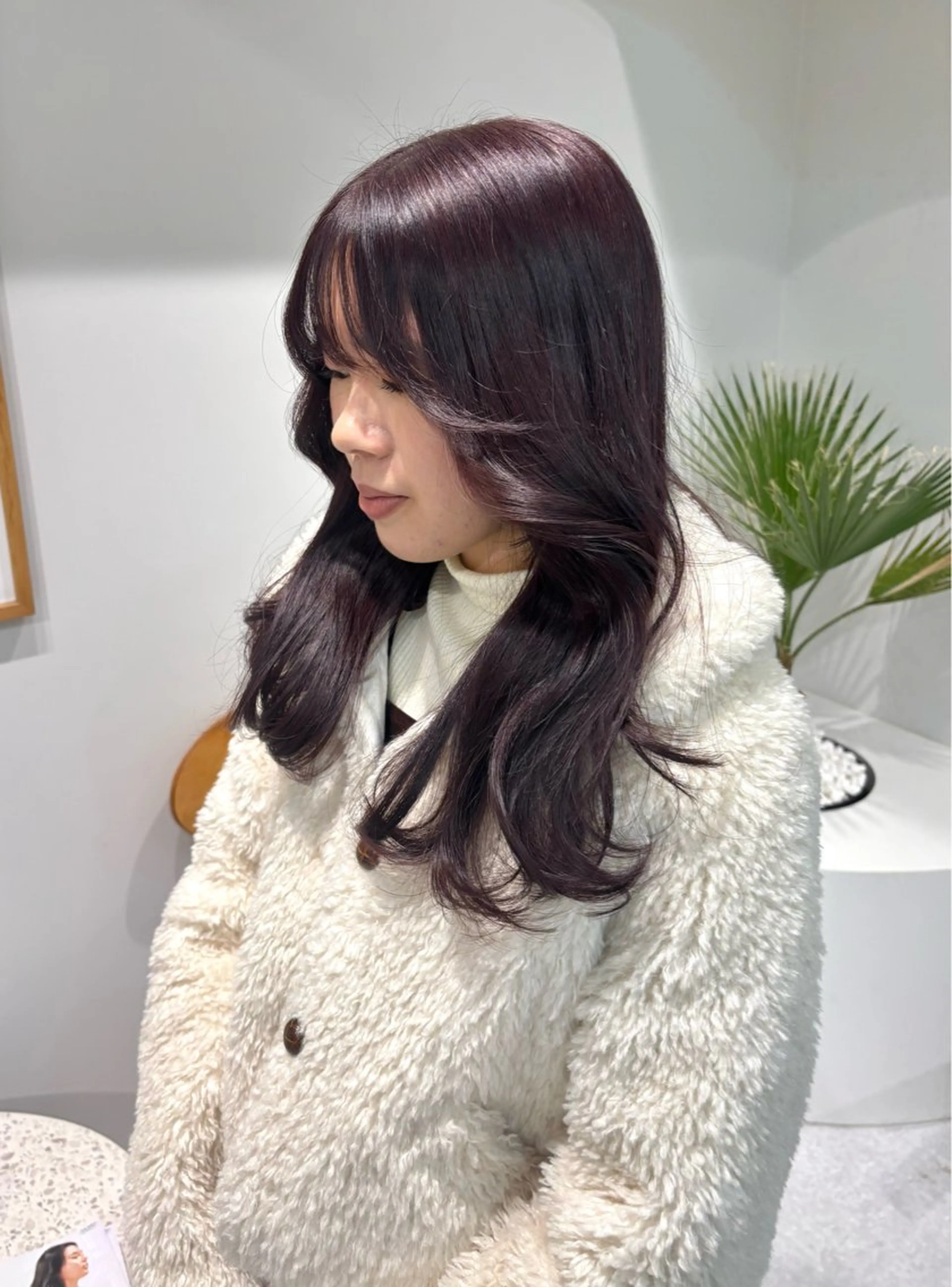 ロング カット ヘアカラー トリートメント 韓国レイヤー/ヘア カラー🎀ayamiのヘアスタイル