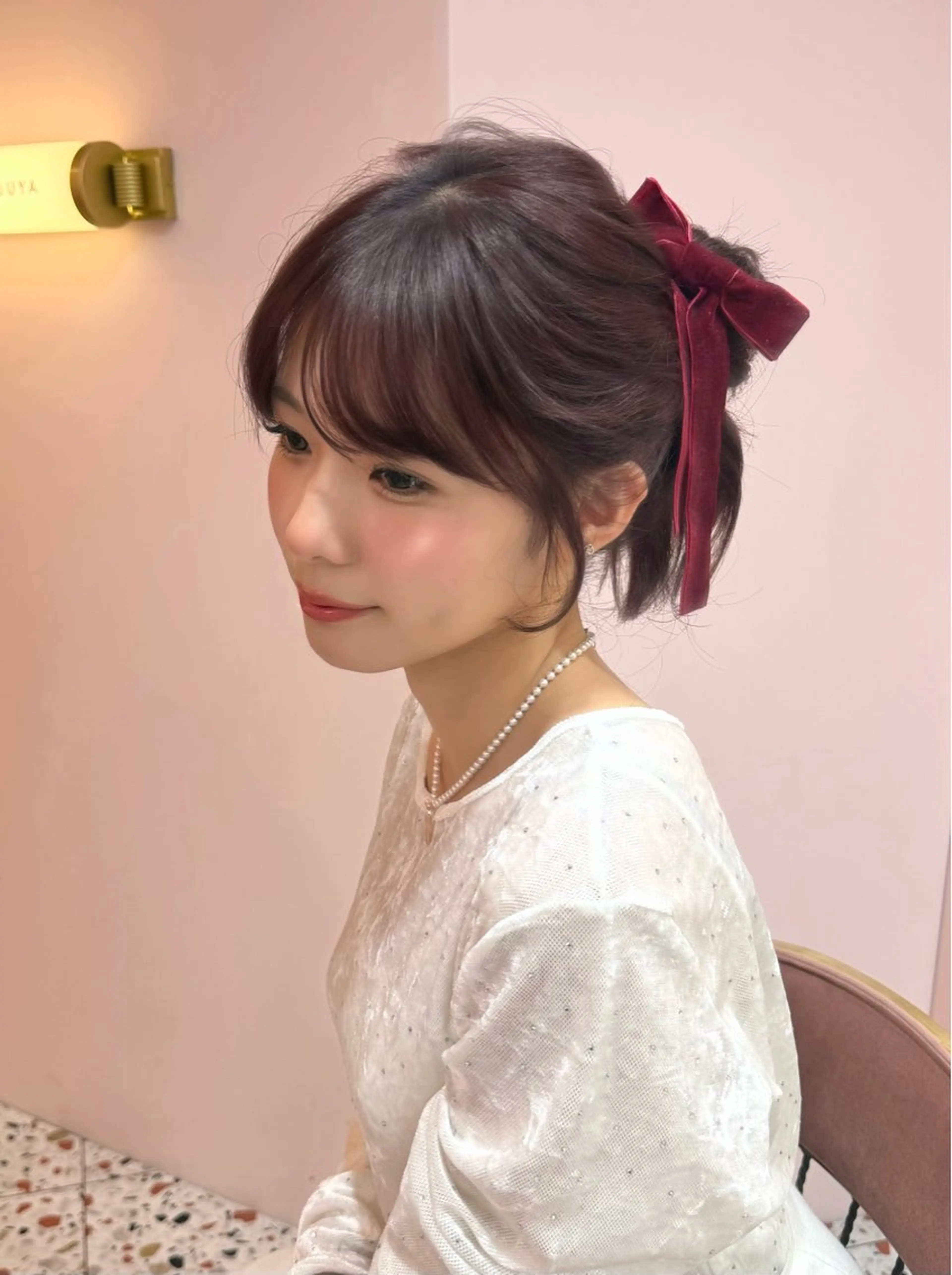 セミロング カラー ベージュカラー ブリーチ ブラウンカラー チョコレートブラウン 透明感カラー カット ヘアカラー 渋谷/韓国ヘア/ 顔まわり♡Ayakaのヘアスタイル