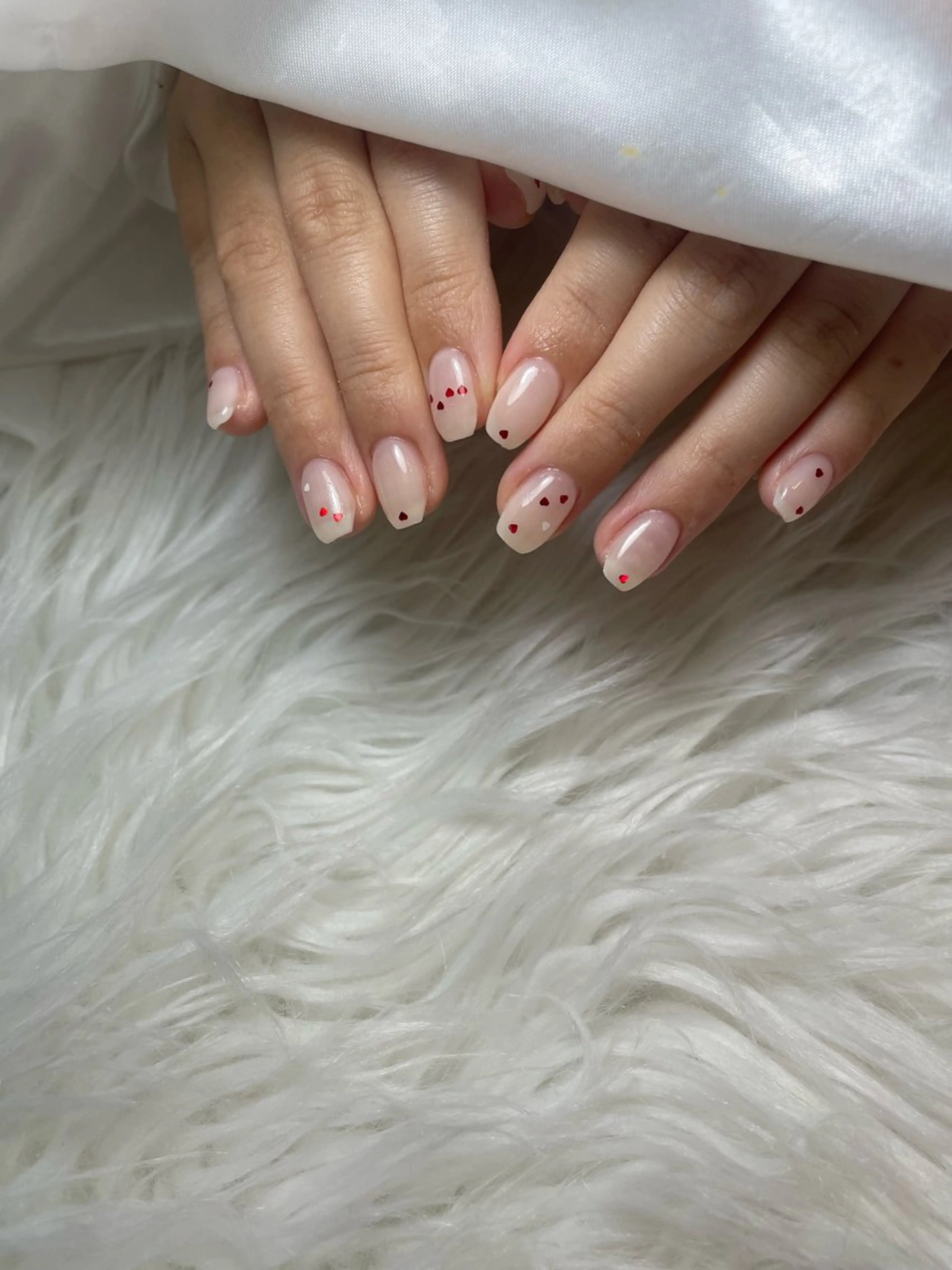 ネイル ブルー キラキラネイル 韓国ネイル マグネットネイル ワンカラーネイル ハンドネイル timtam --sakiのネイルデザイン