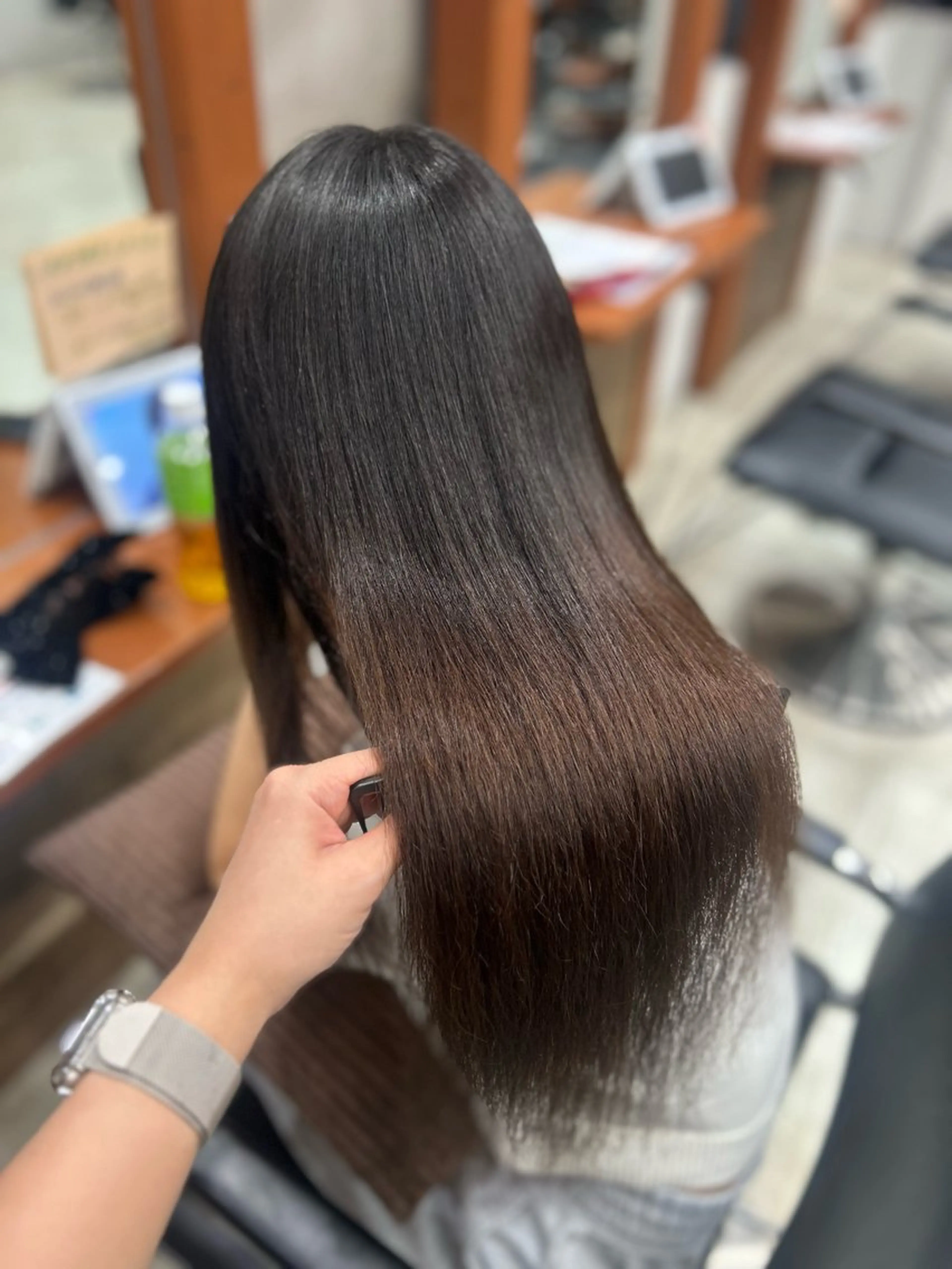 ロング カット 縮毛矯正 トリートメント CIEL 難波店所属・🎀透明感/レイヤ ー/Kotona🎀のヘアスタイル